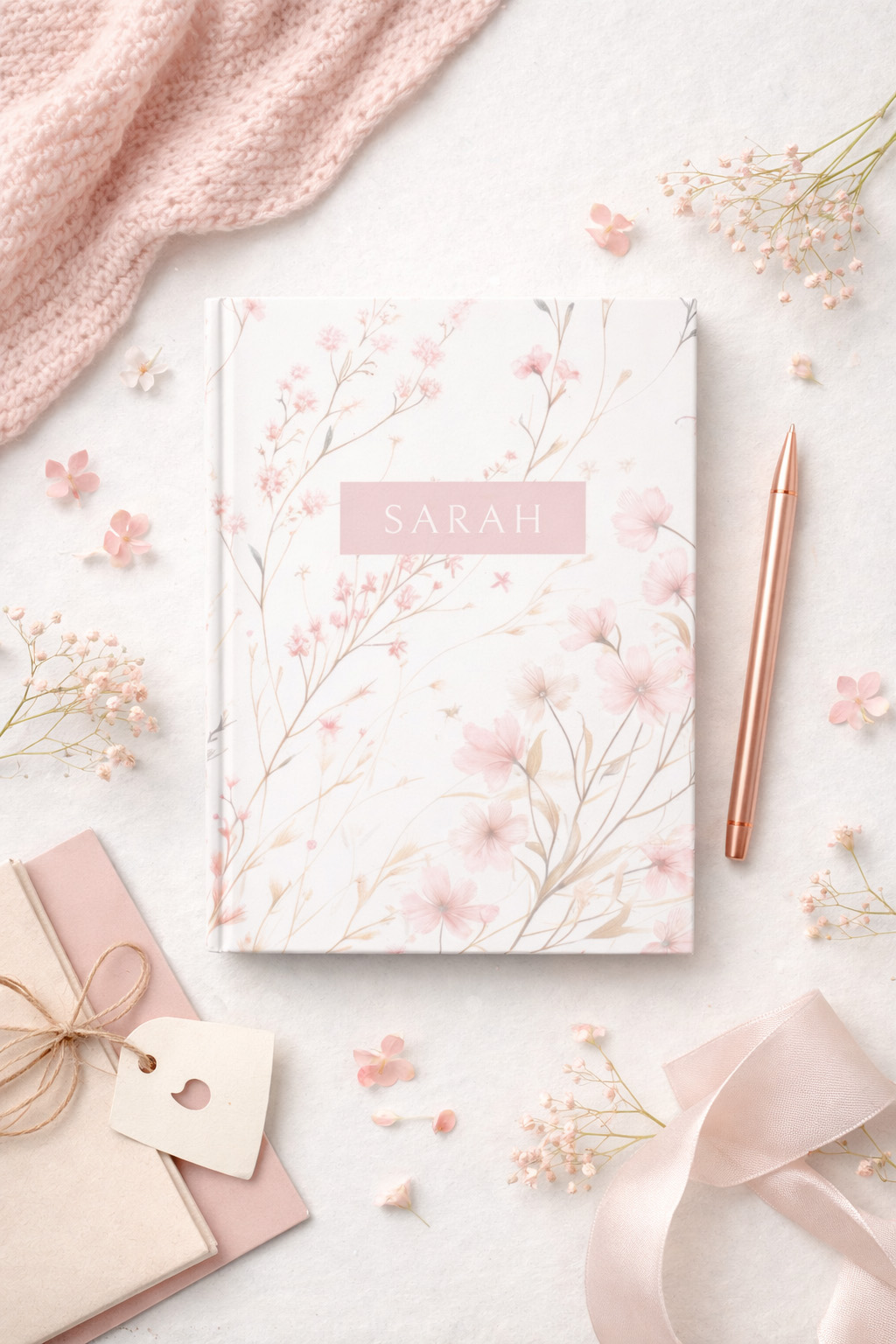 Personalized Floral Journal – Blush Heirloom Personalized Floral Journal – Blush Heirloom