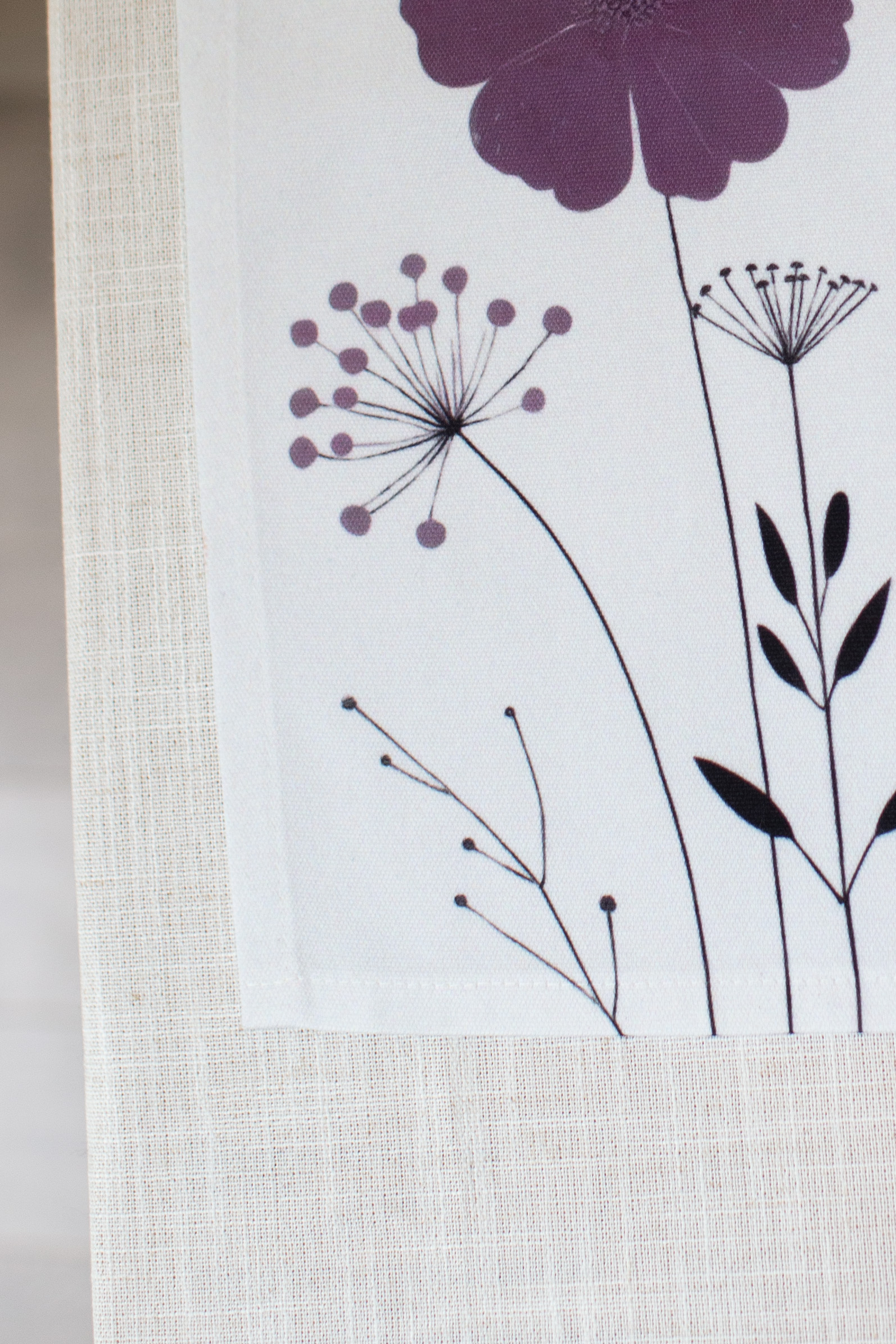 Amethyst Wildflower Napkins 4-set