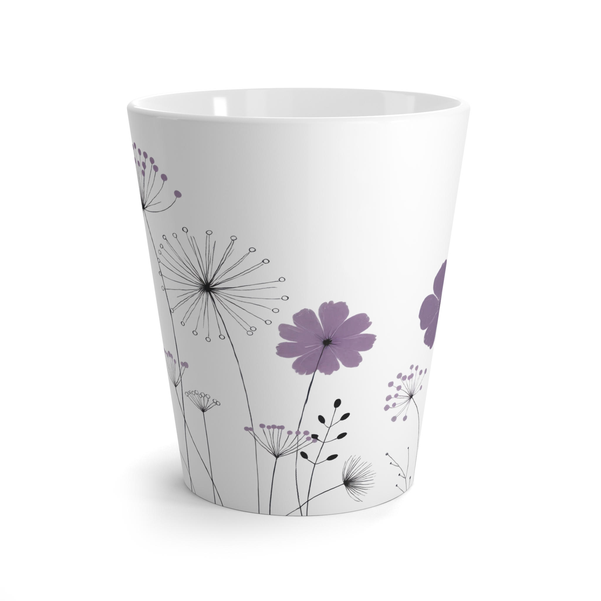Amethyst Wildflower Latte Mug