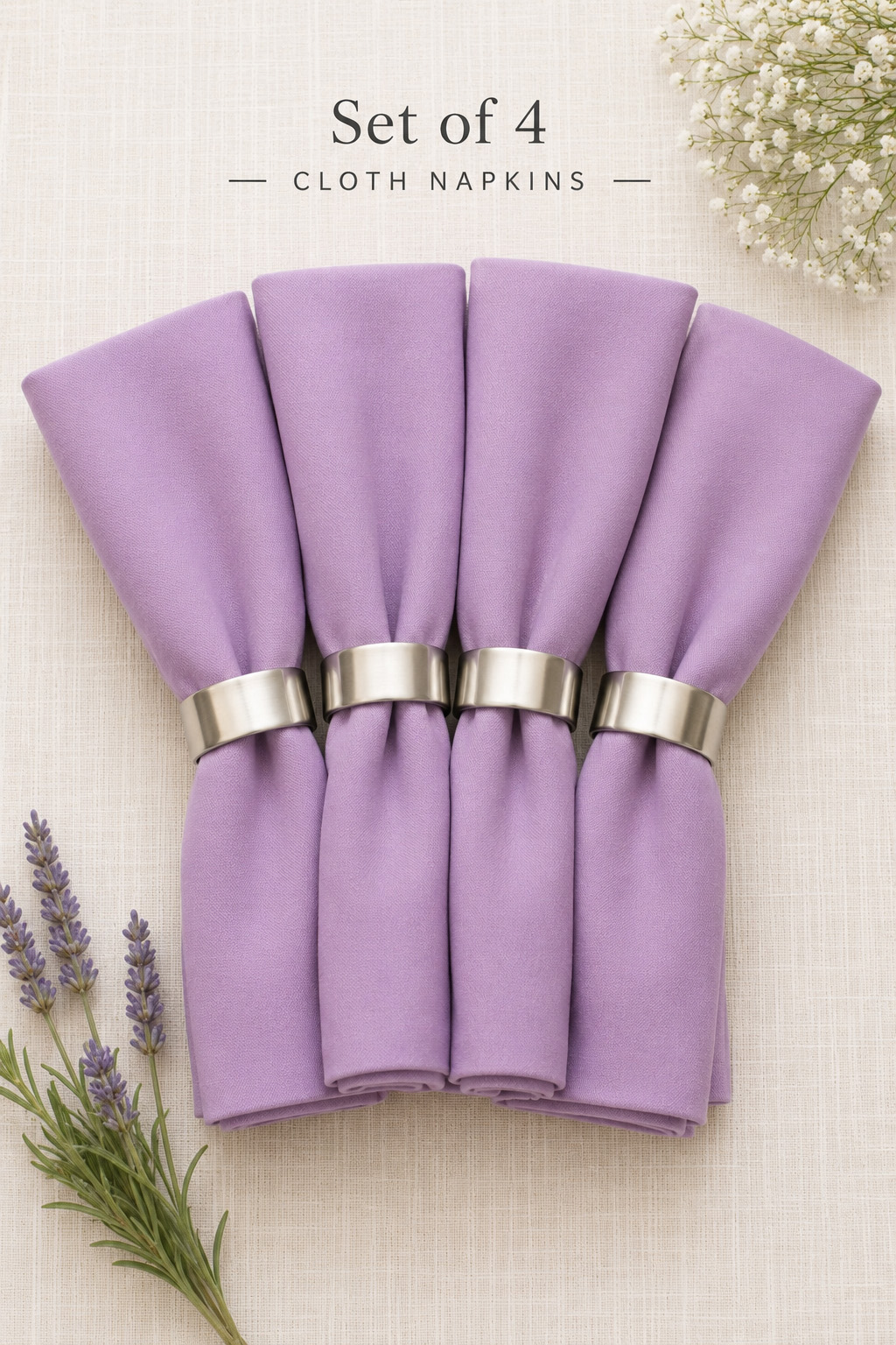Violet Haze Napkins 4-Set Violet Haze Napkins 4-Set