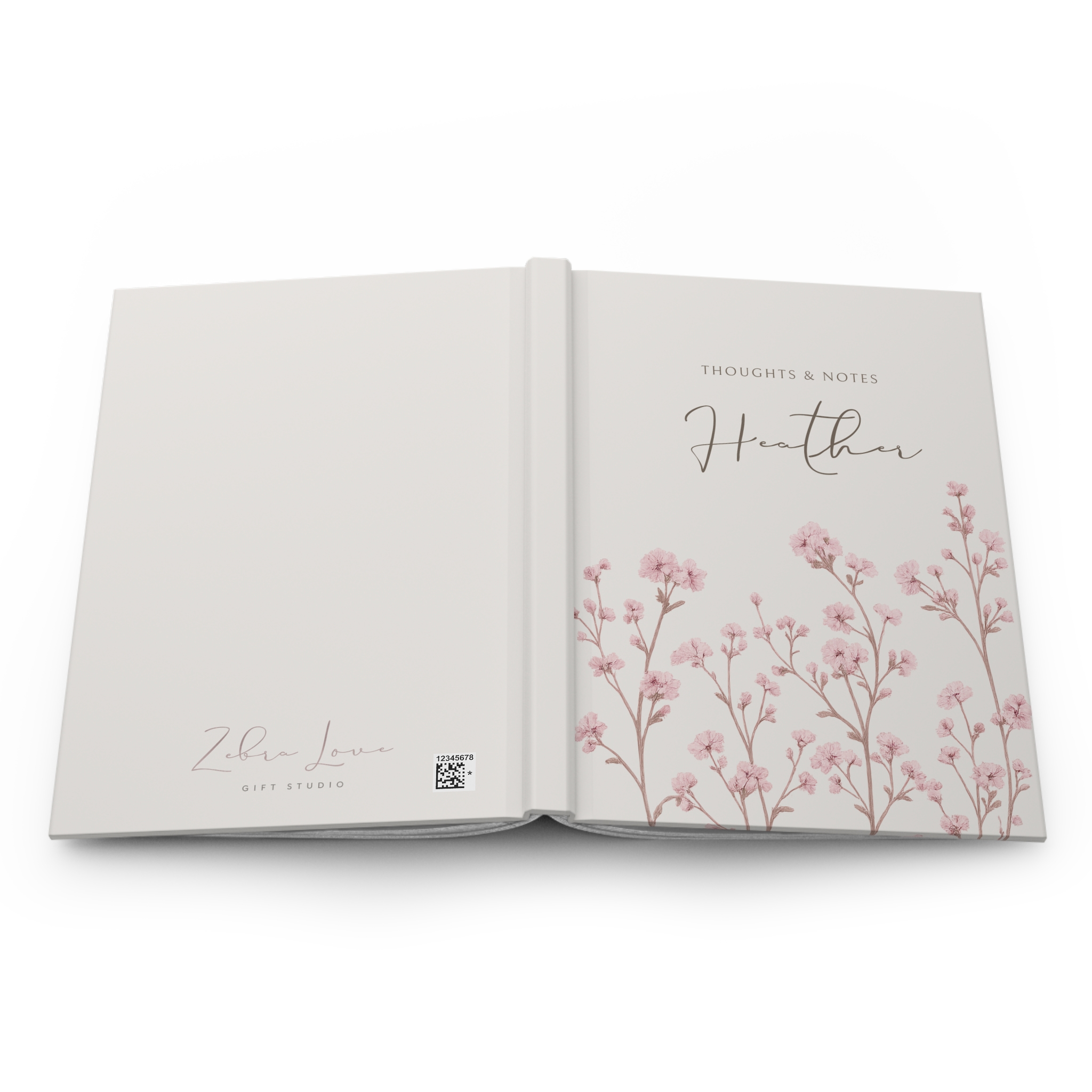 Personalized Floral Journal – Thoughts & Notes