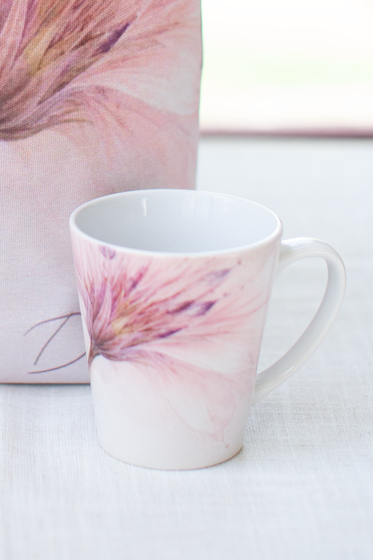 Latte Mug & Tote Set – Blush Botanical