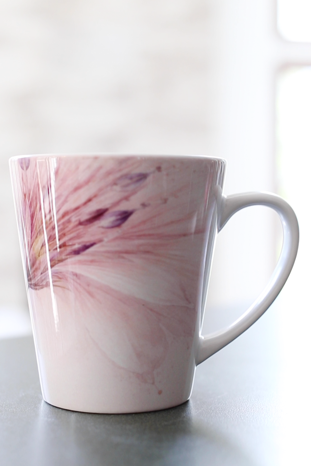 Personalized Floral Latte Mug – Blush Botanical