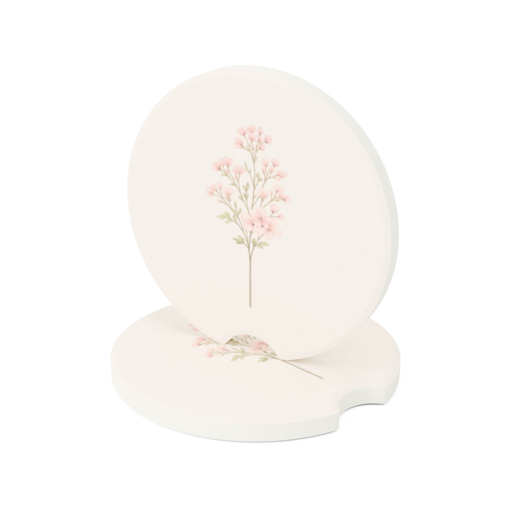 Blush Wildflower Petite Soapstone Coaster