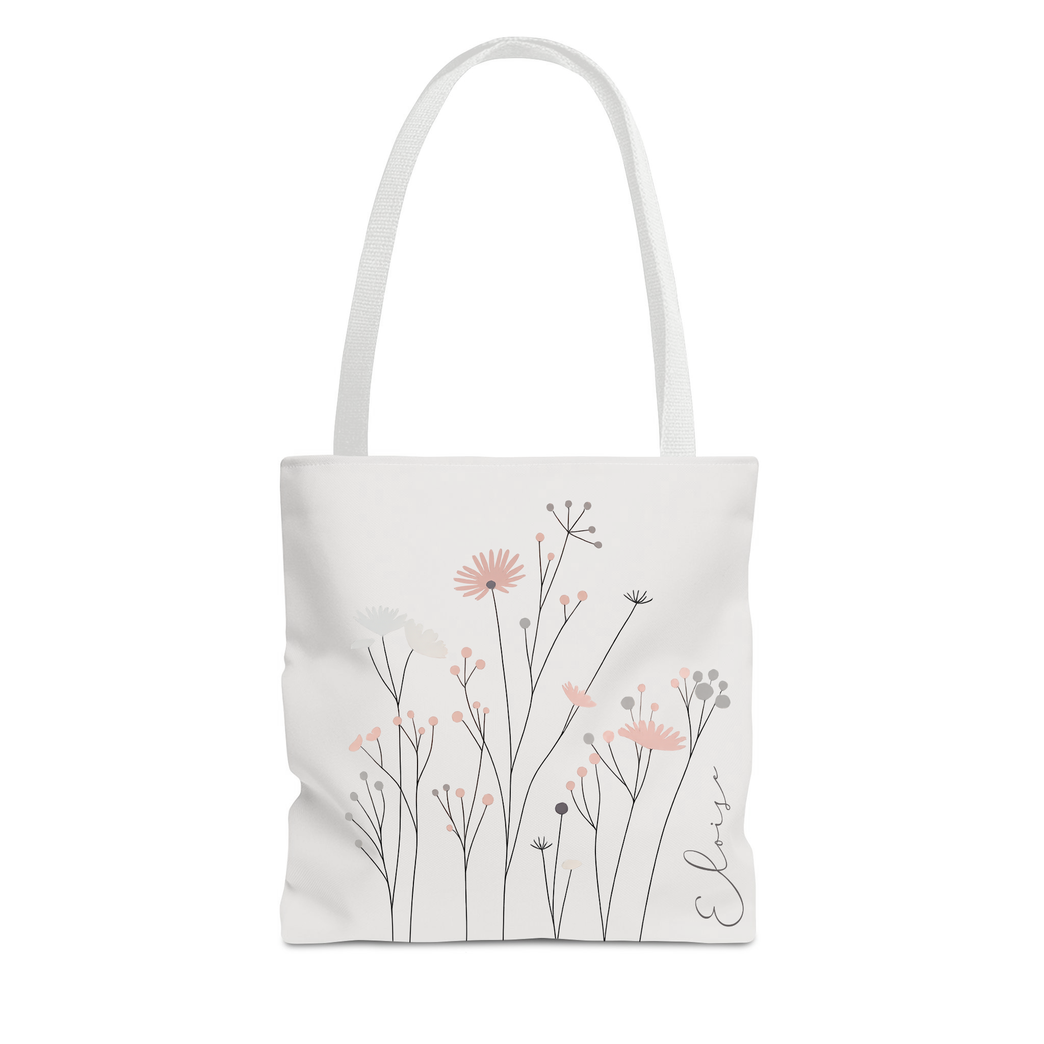 Blush Wildflower Tote Bag