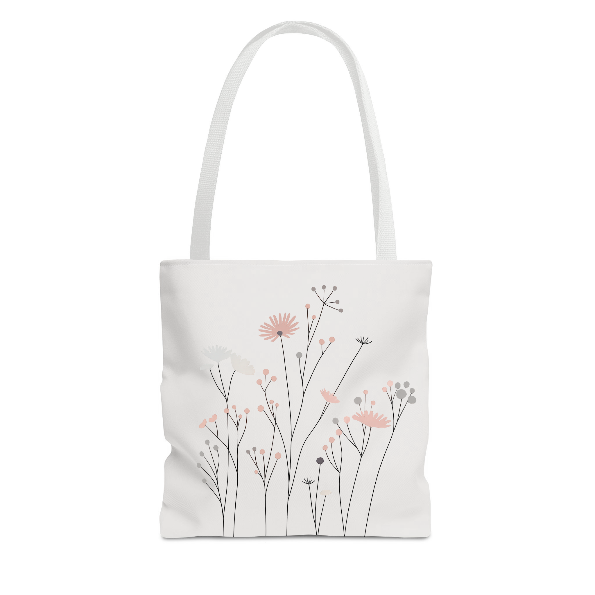 Blush Wildflower Gift Set – Floral Tote Bag & Matching Latte Mug for Her