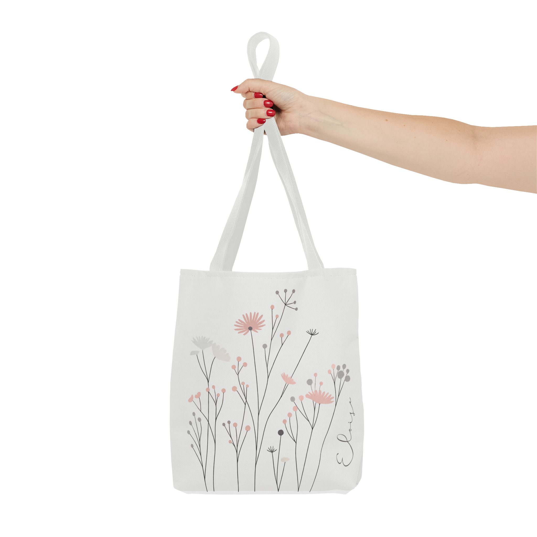 Blush Wildflower Tote Bag