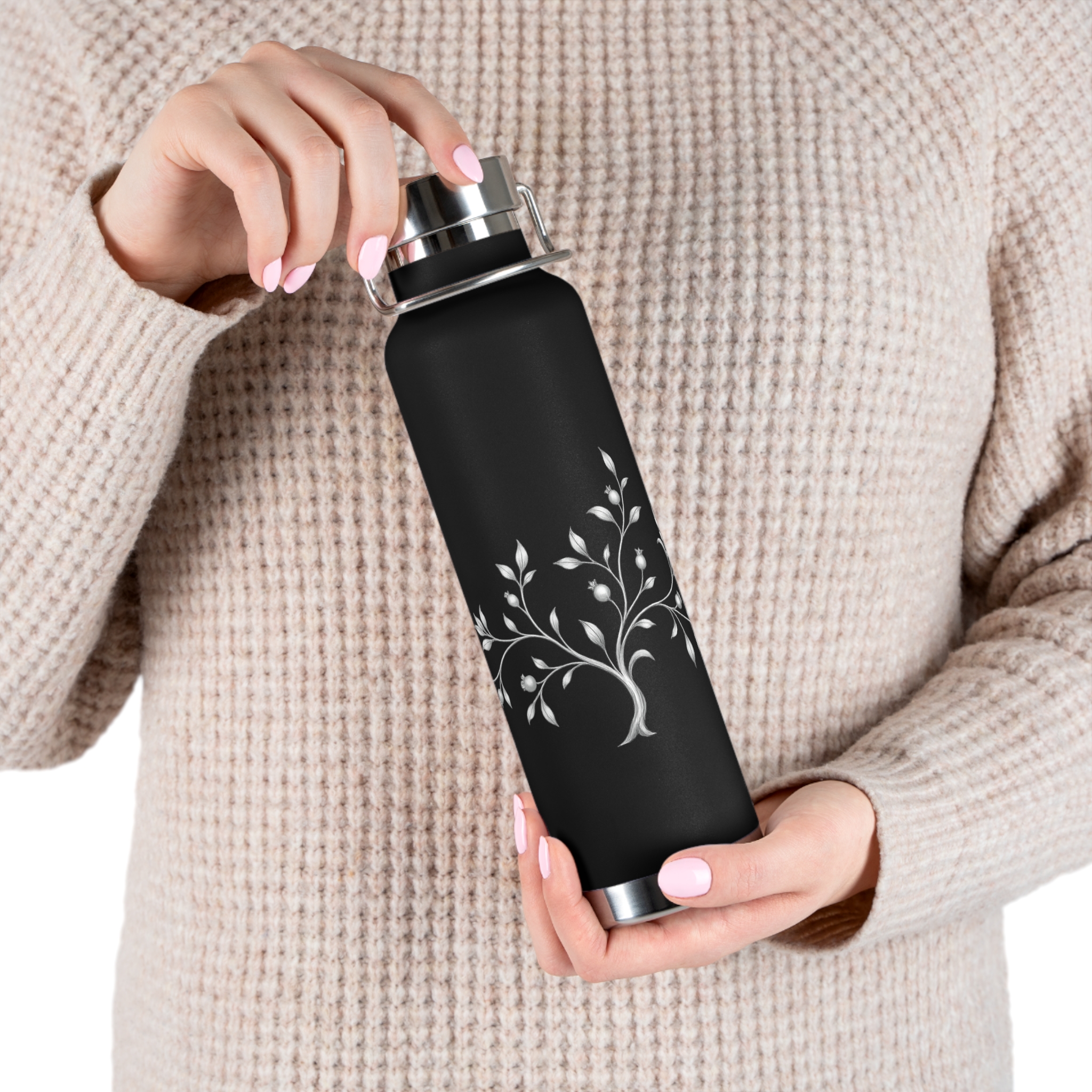 Botanical Copper Insulated Water Bottle 22oz – Body & Bloom