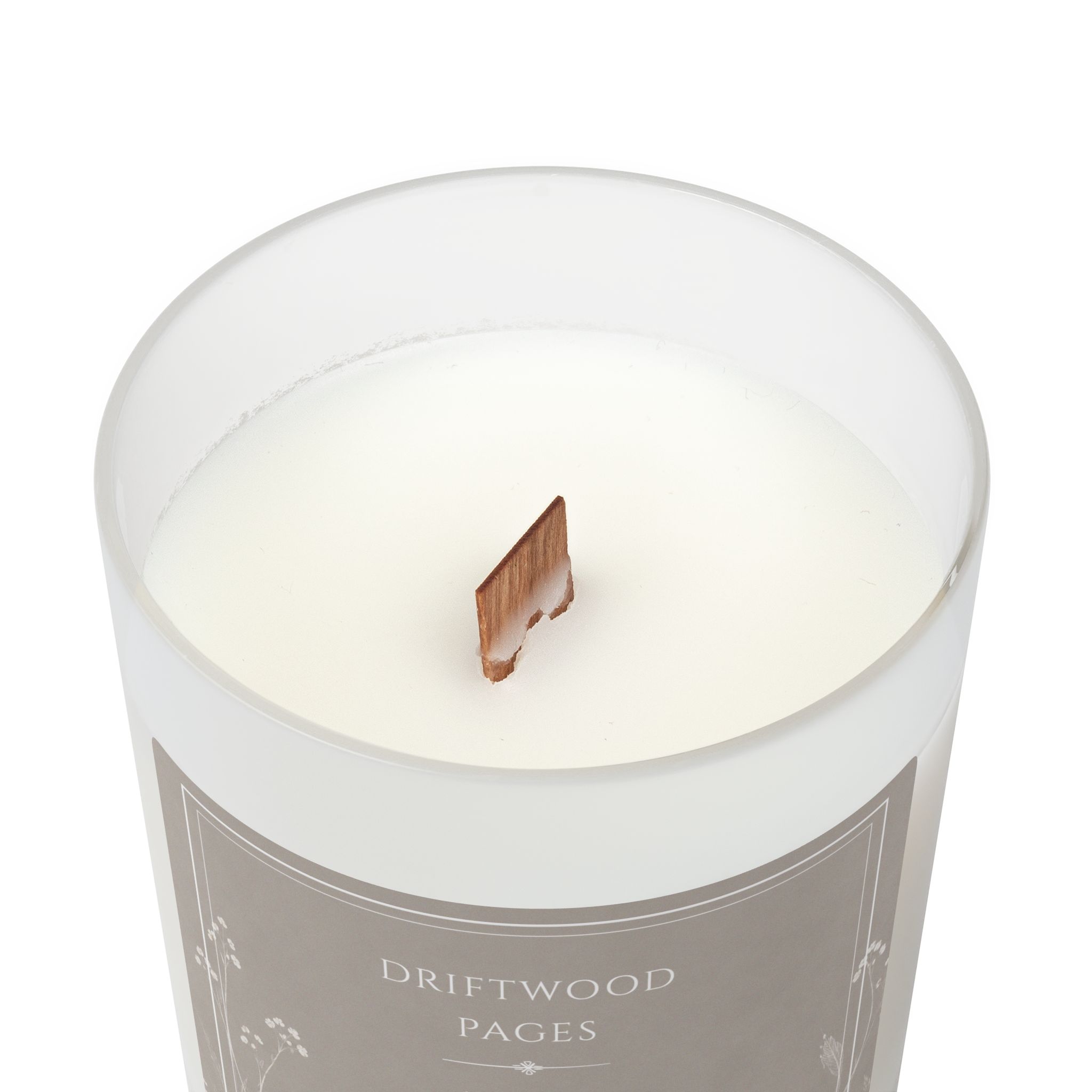 Oakmoss & Amber Candle – Driftwood Pages