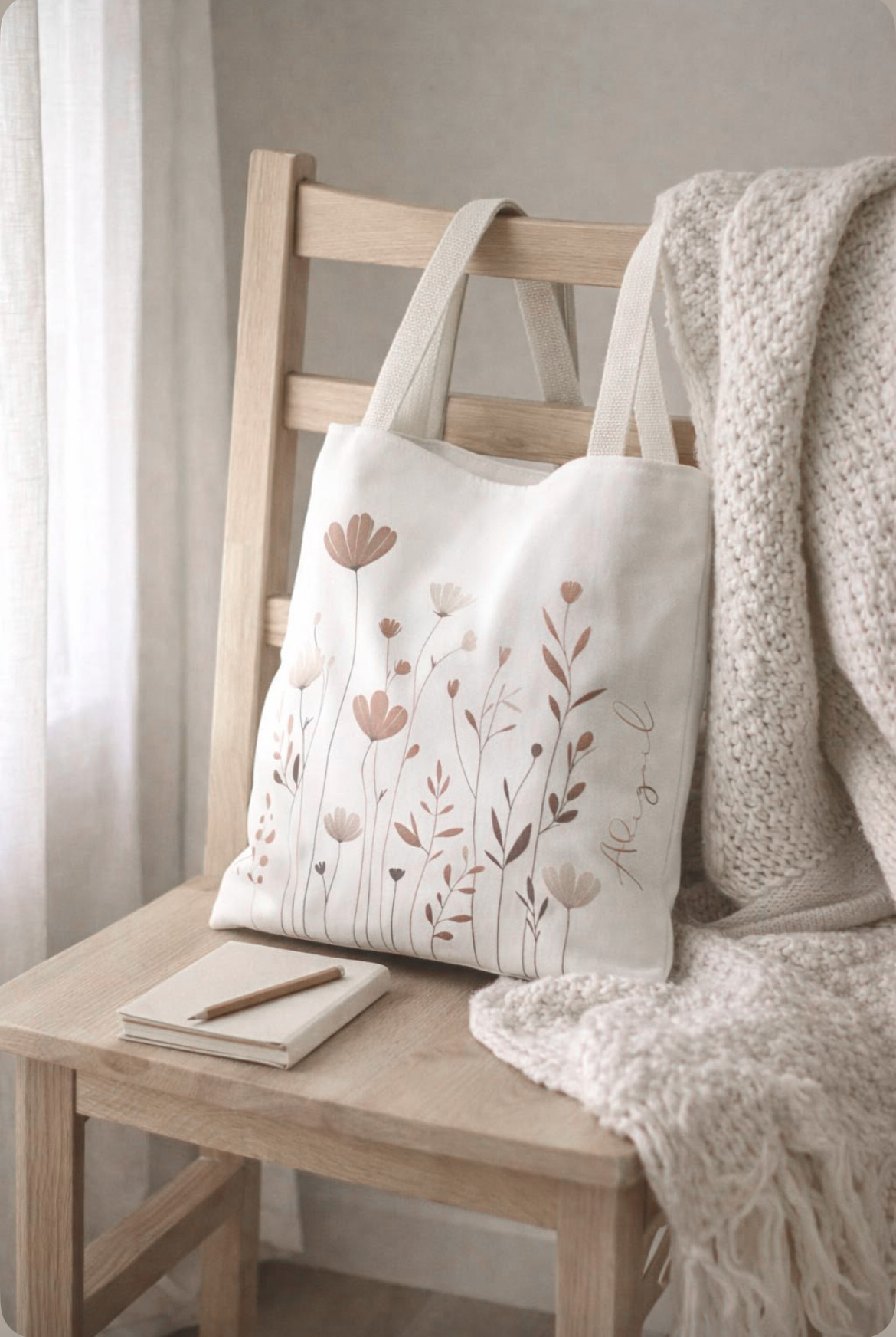 Personalized Flower Tote – Earth Wildflower Personalized Flower Tote – Earth Wildflower