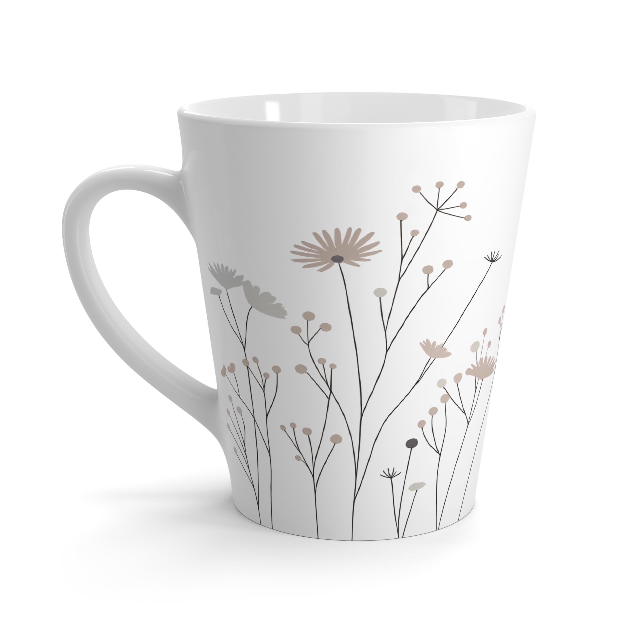 Floral Latte Mug – Earth Wildflower