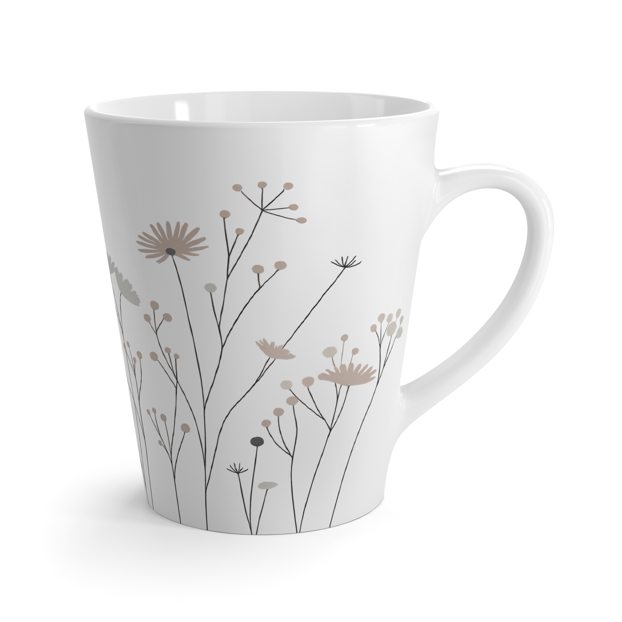 Floral Latte Mug – Earth Wildflower