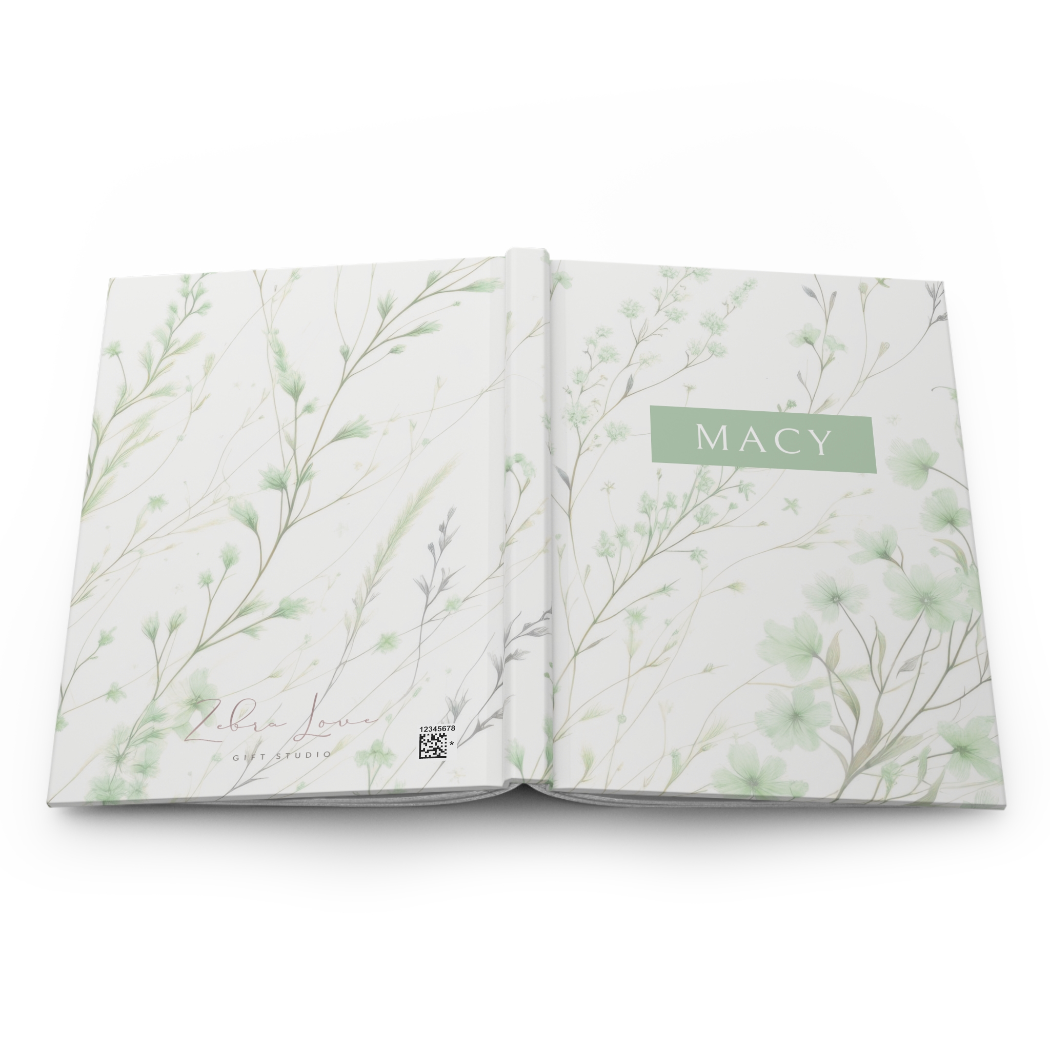 Meadow Mist Personalized Hardcover Journal