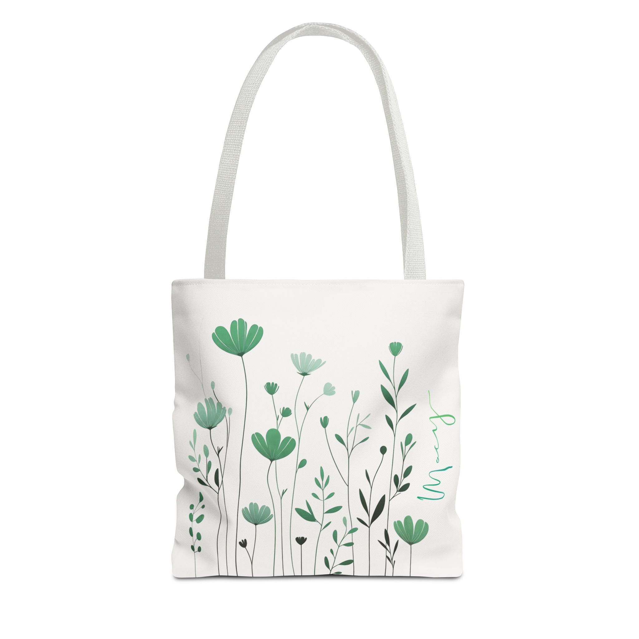 Emerald Meadow Personalized Tote Bag