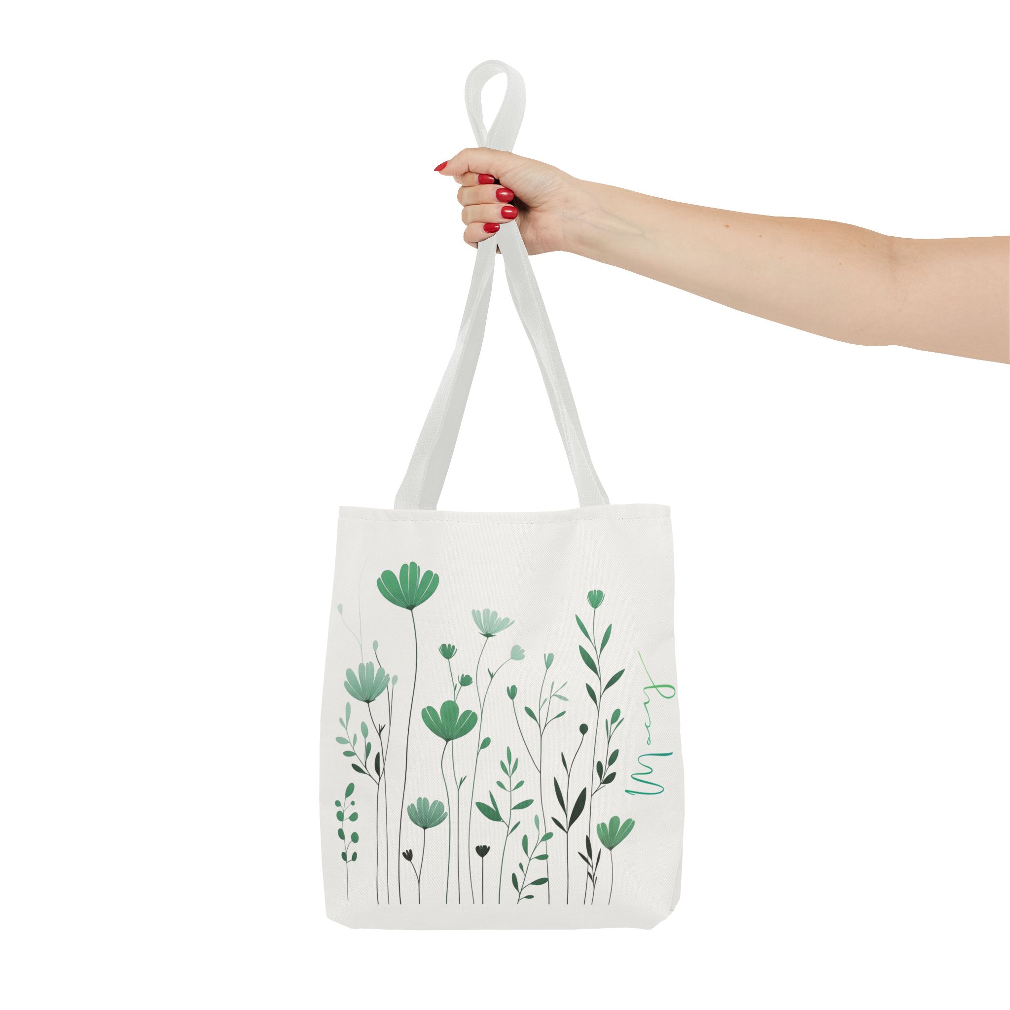 Emerald Meadow Personalized Tote Bag