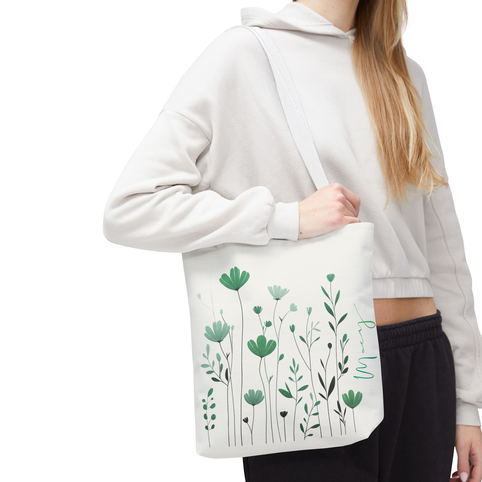 Emerald Meadow Personalized Tote Bag