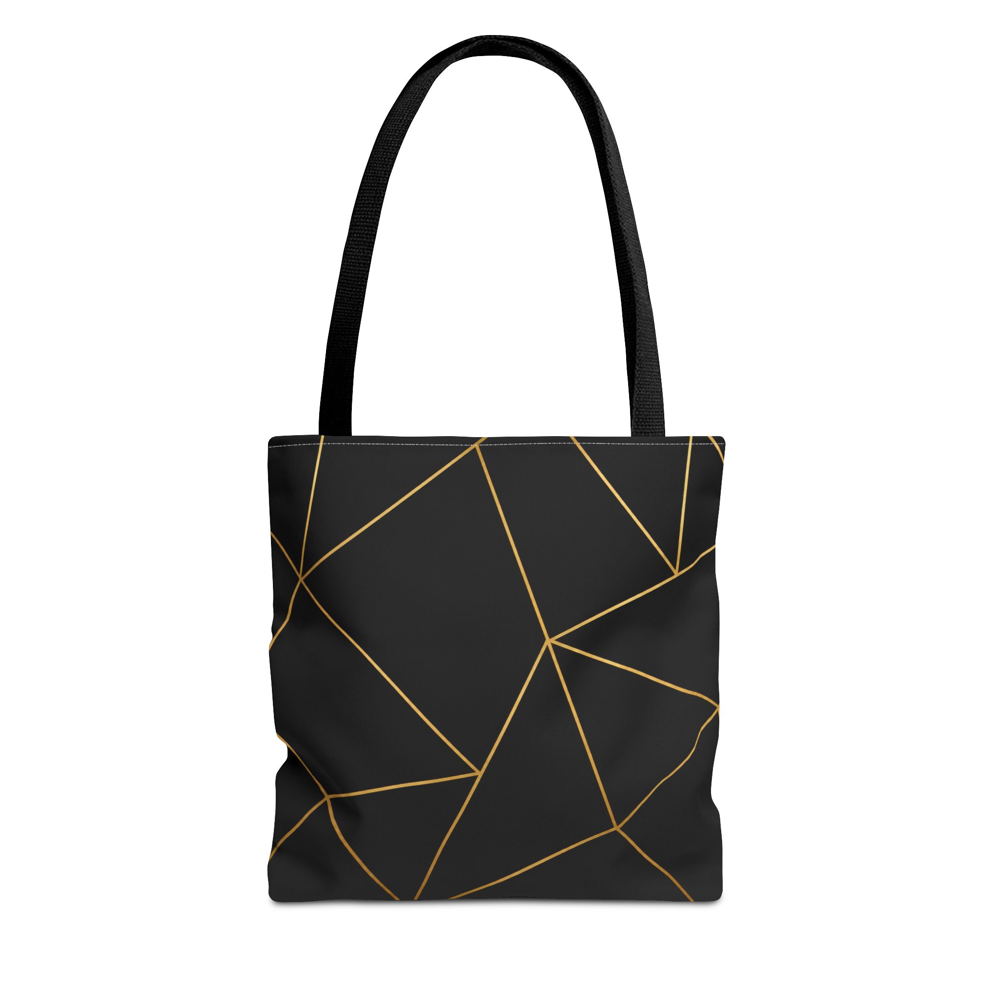 Black & Gold Geo Line Tote Bag – Noir & Gold