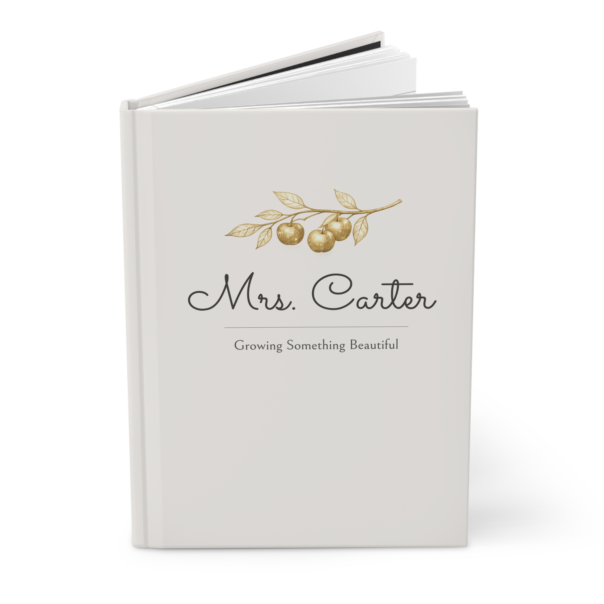 Teacher Appreciation Journal and Bookmark Set – Gold Apple