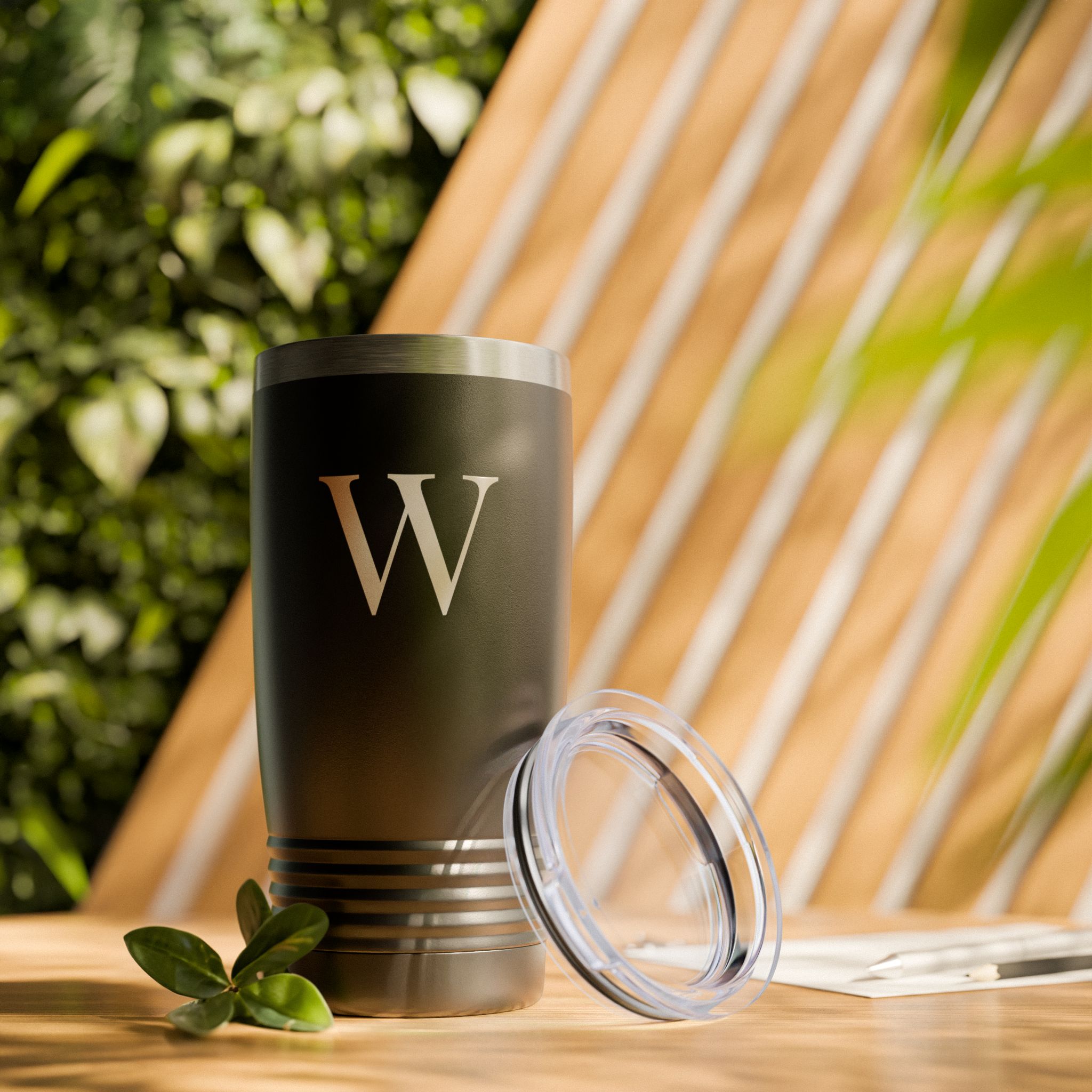 Personalized Monogram Tumbler – The Black Signature