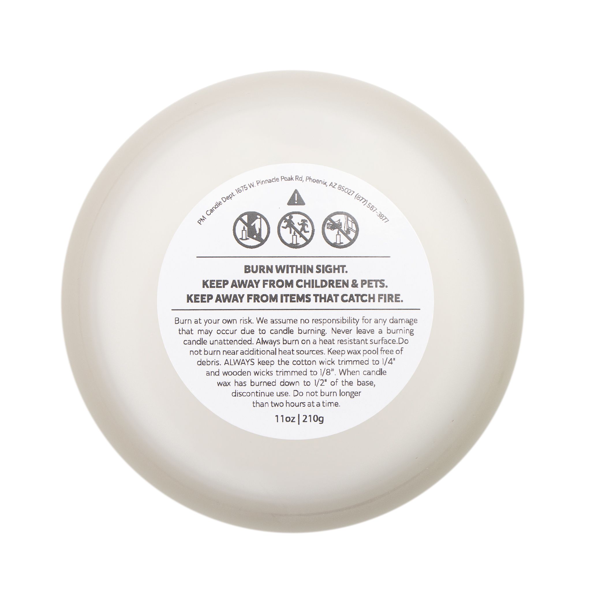 Mama’s Garden Personalized Birth Flower Candle – 11oz Personalized Frosted Glass