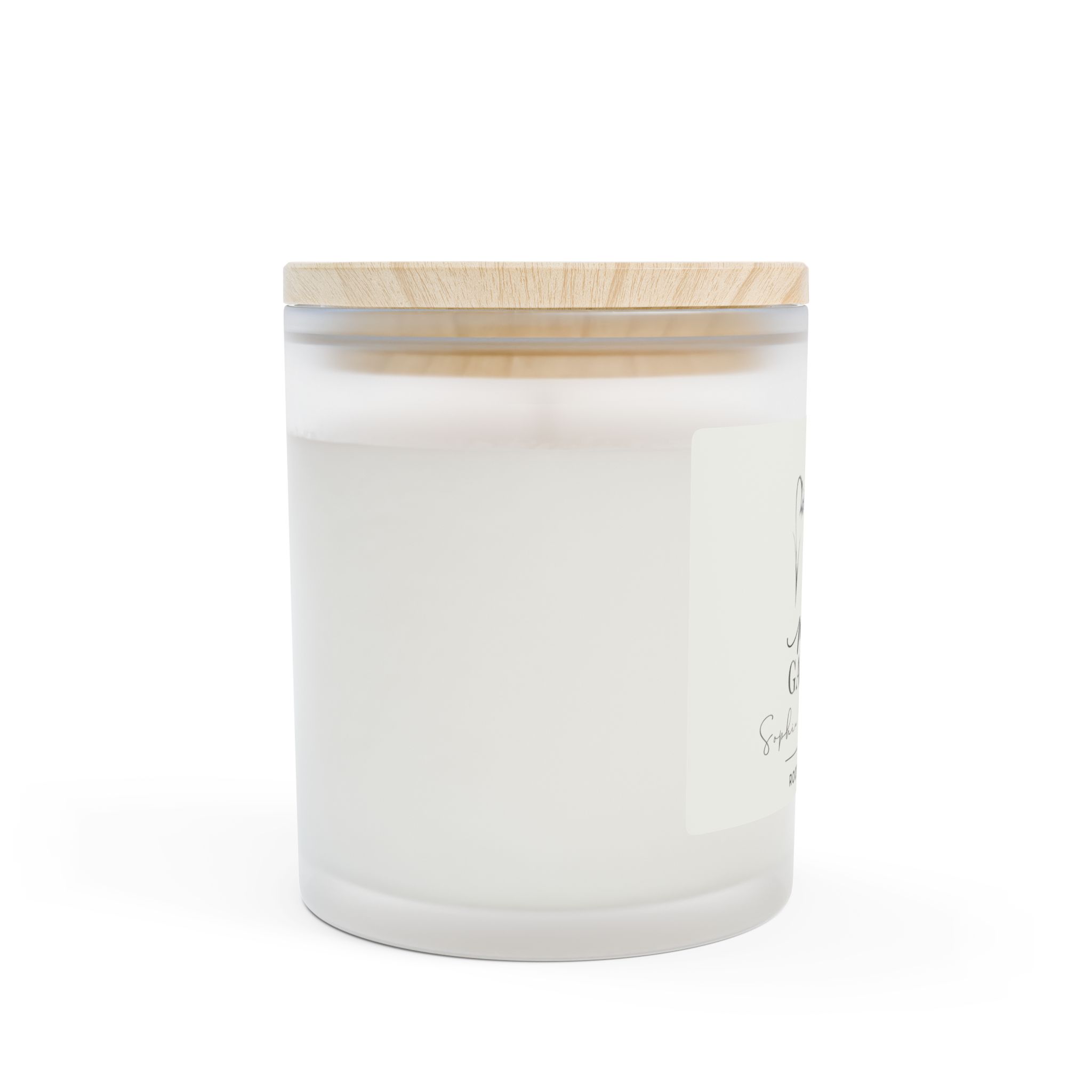 Mama’s Garden Personalized Birth Flower Candle – 11oz Personalized Frosted Glass