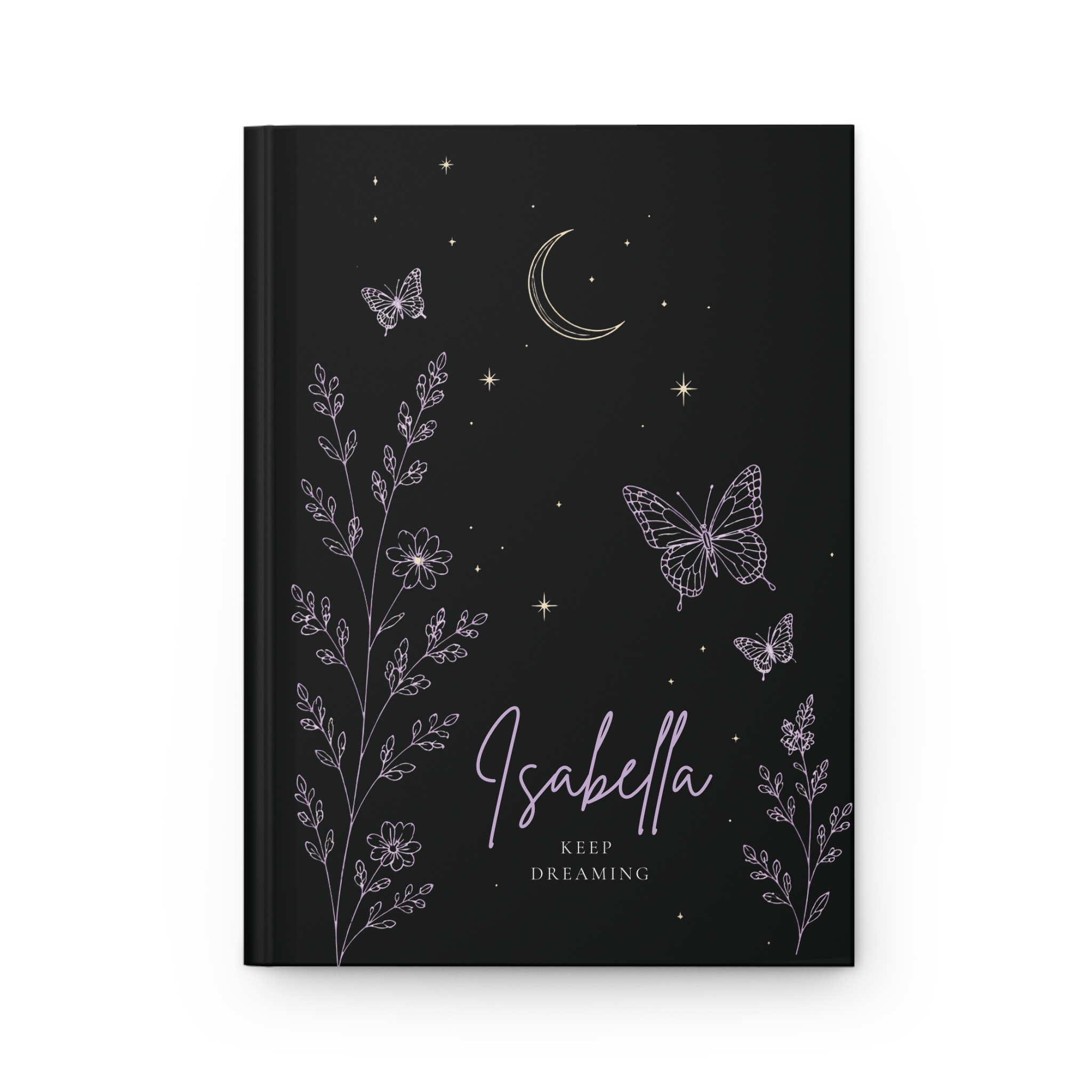 Personalized Keep Dreaming Journal – Midnight Bloom