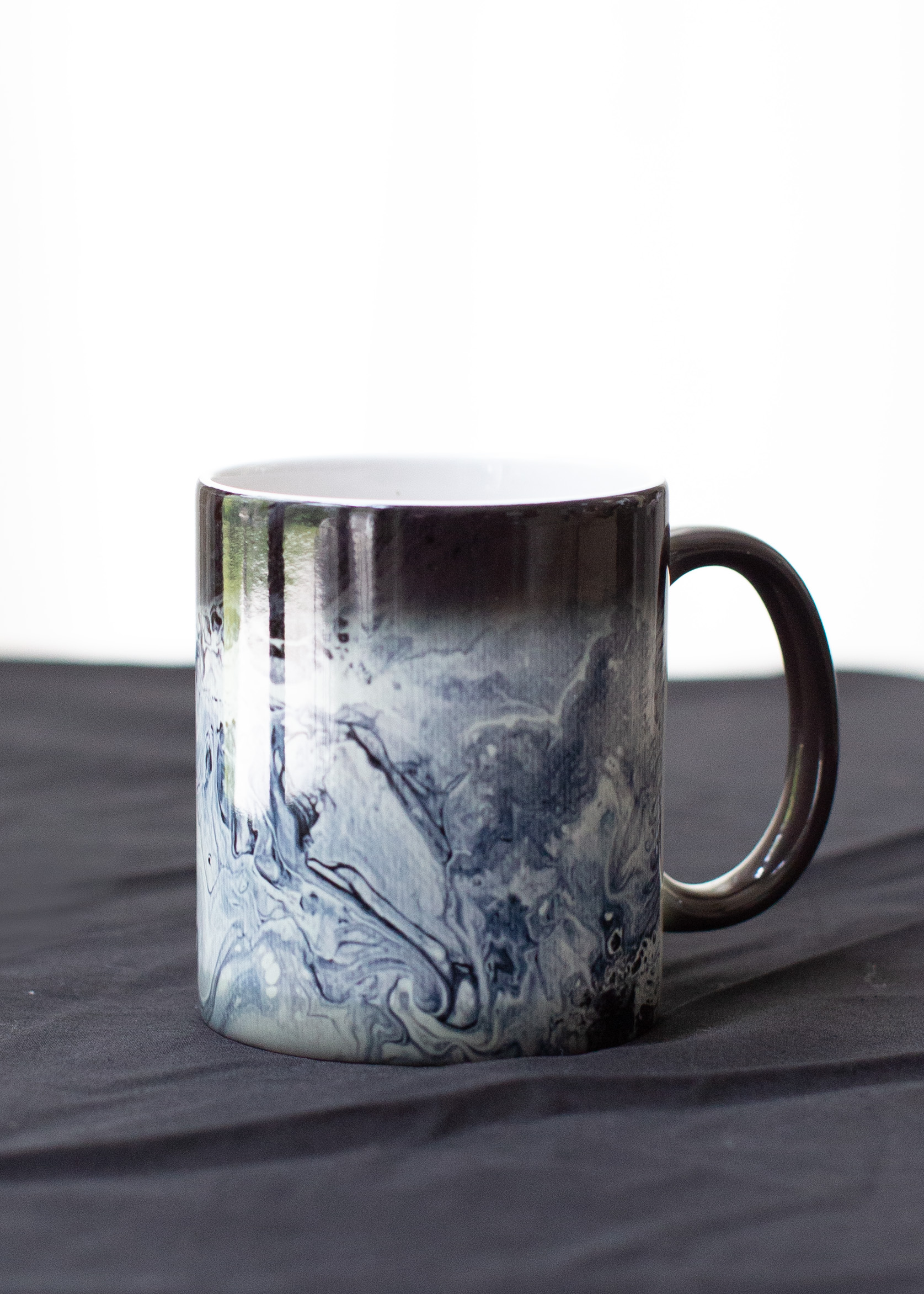 Obsidian Tide Mug + Journal Set – Nightstand Art Collection