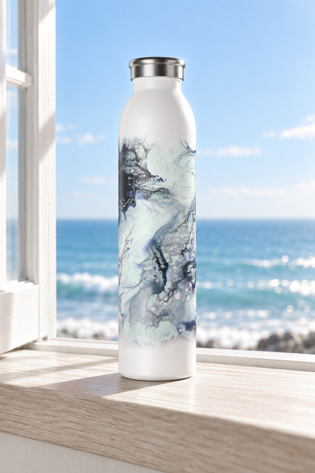 Blue Current Slim Water Bottle