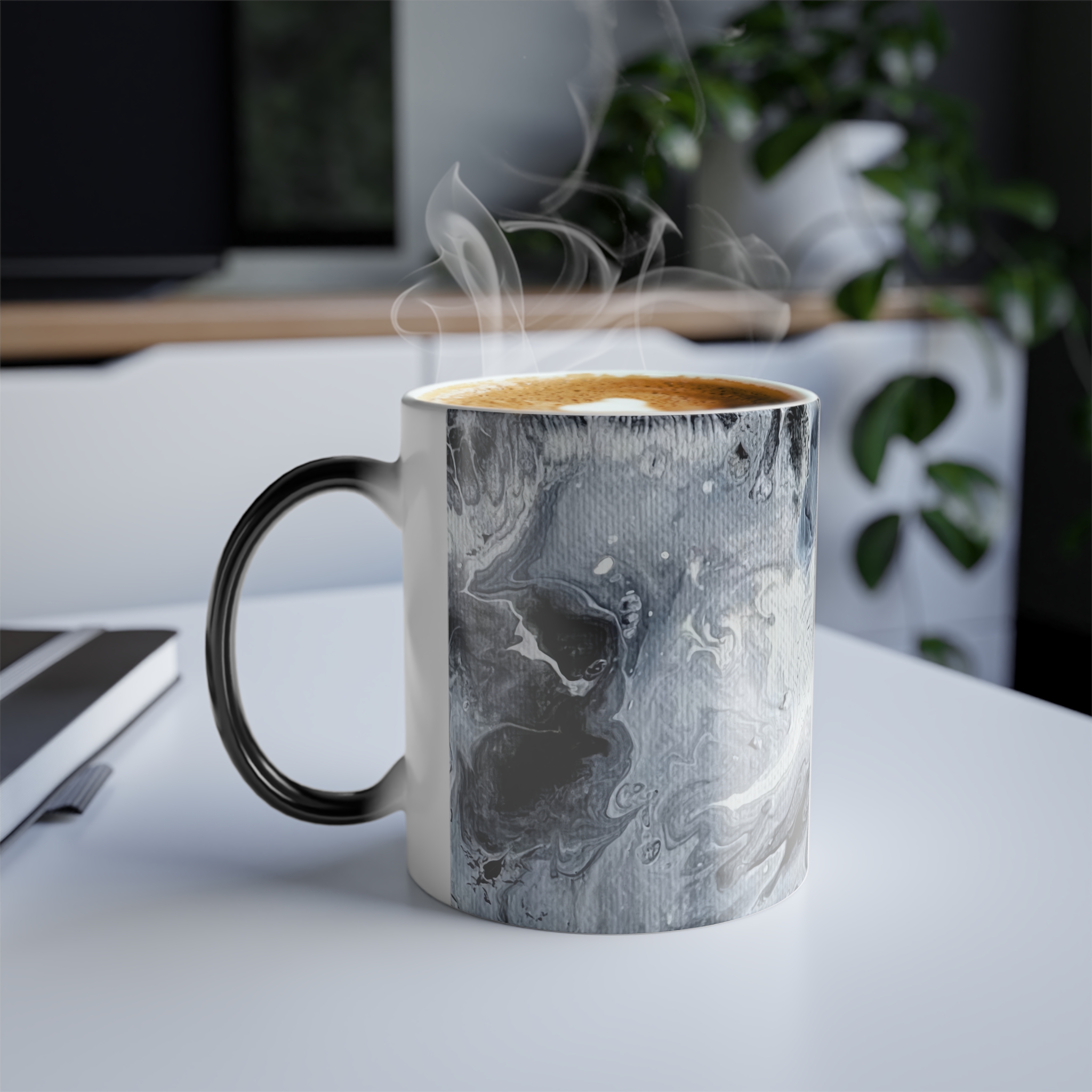 Obsidian Tide Mug + Journal Set – Nightstand Art Collection