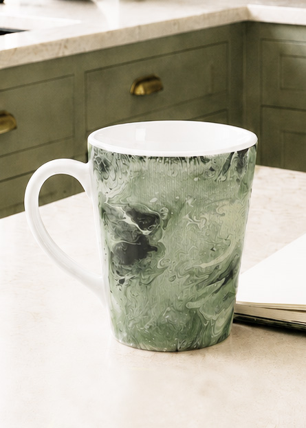 Moss Current Latte Mug – Nightstand Art Collection Moss Current Latte Mug – Nightstand Art Collection