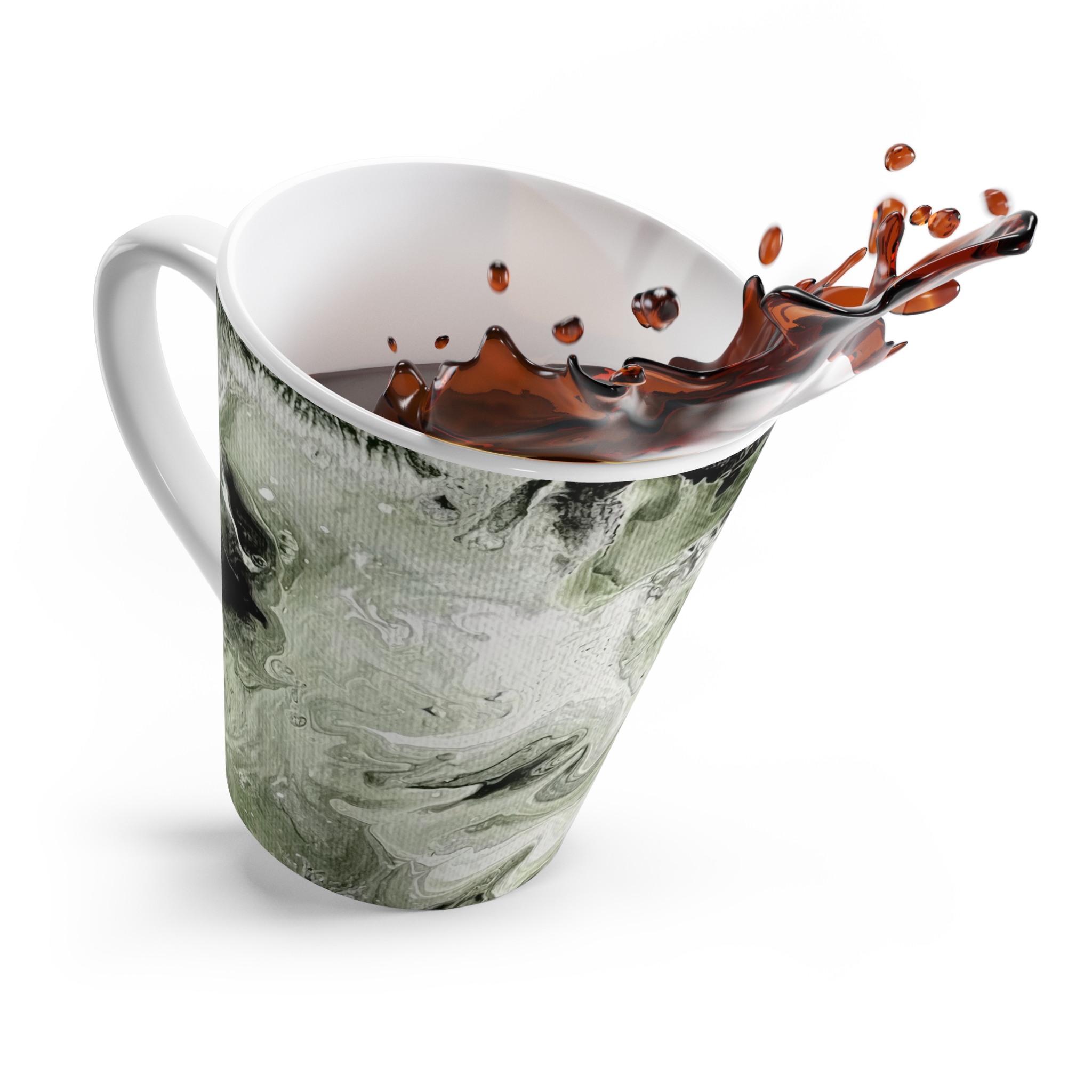 Moss Current Latte Mug – Nightstand Art Collection