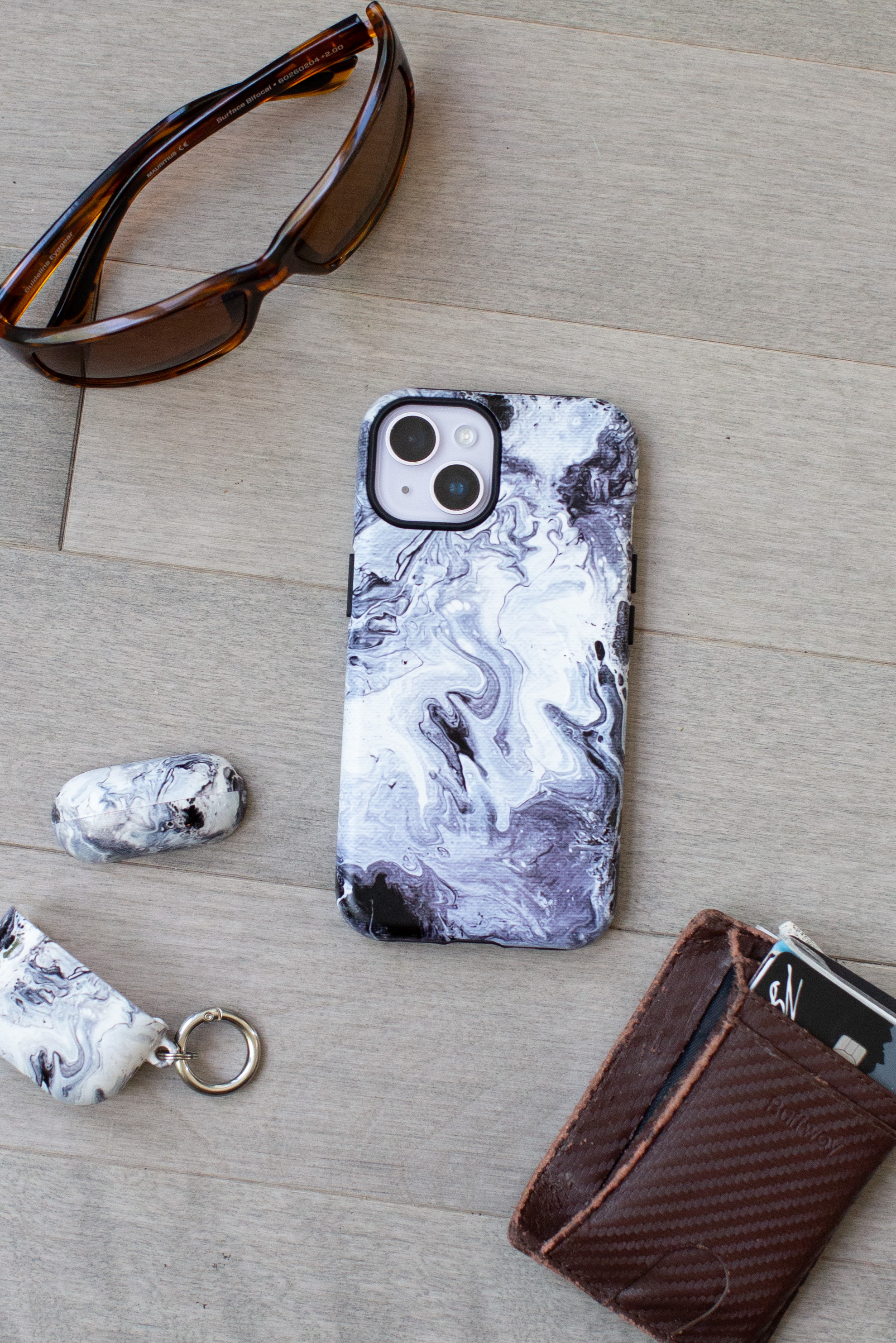 Obsidian Tide Phone Case & AirPods Case Set – Nightstand Art Collection Obsidian Tide Phone Case & AirPods Case Set – Nightstand Art Collection