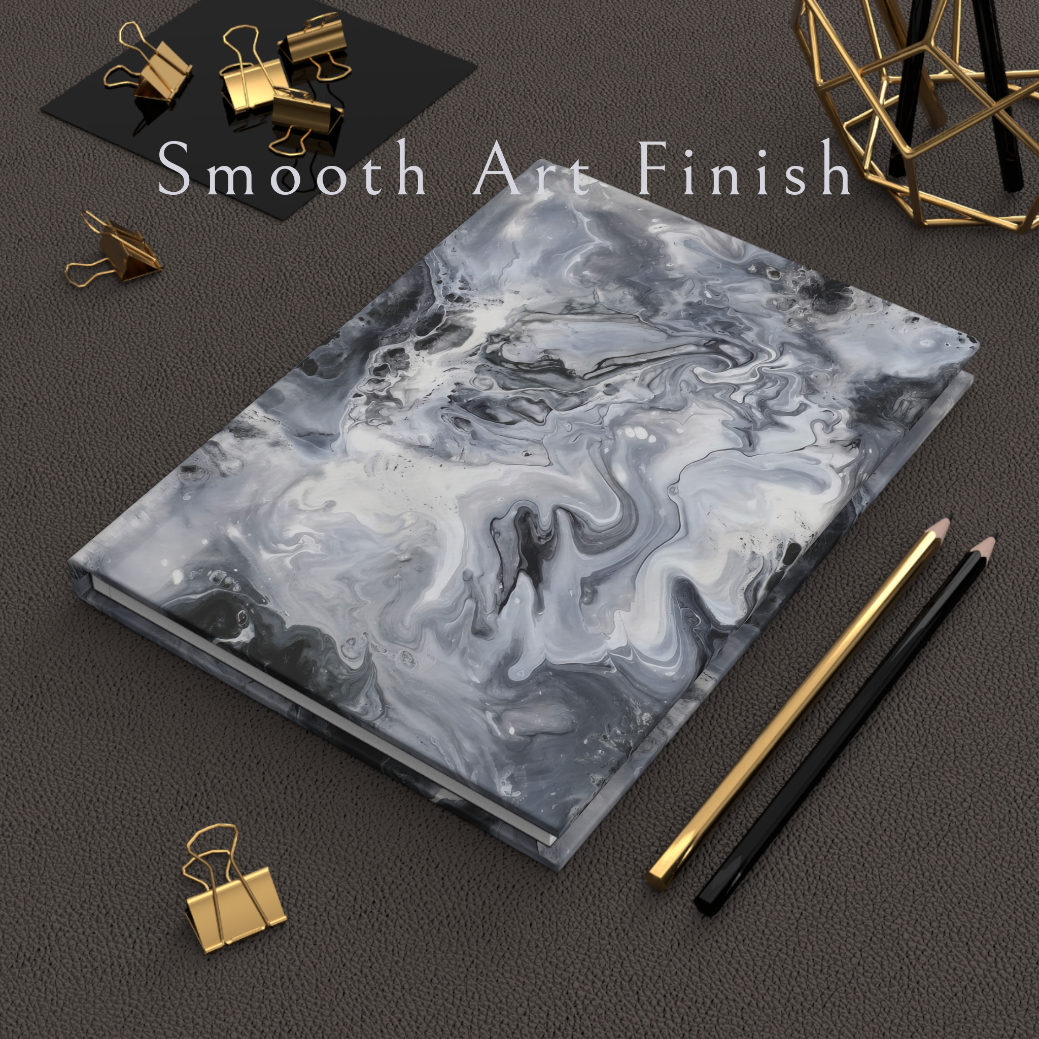 Obsidian Tide Hardcover Journal – Nightstand Art Collection