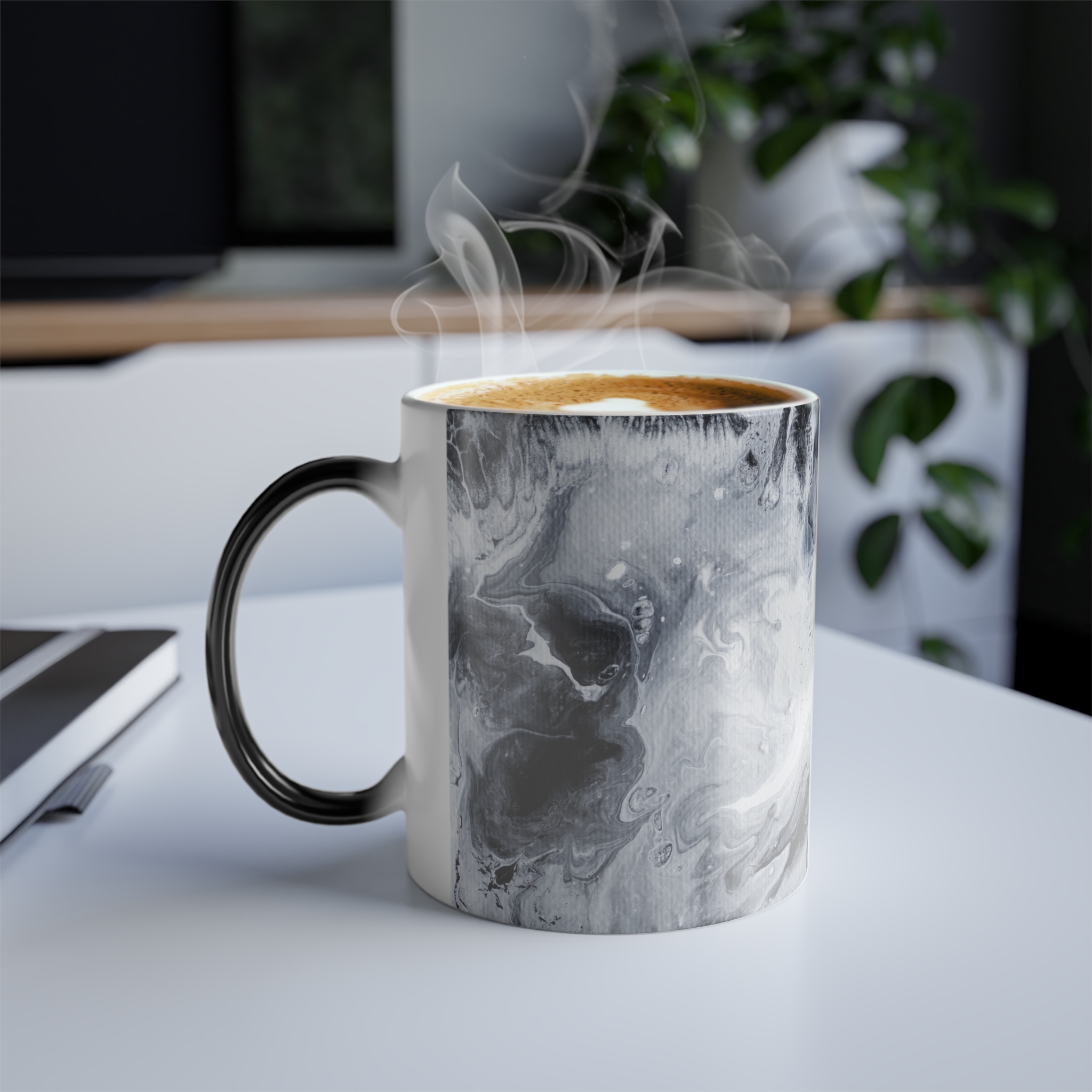 Obsidian Tide Mug + Journal Set – Nightstand Art Collection