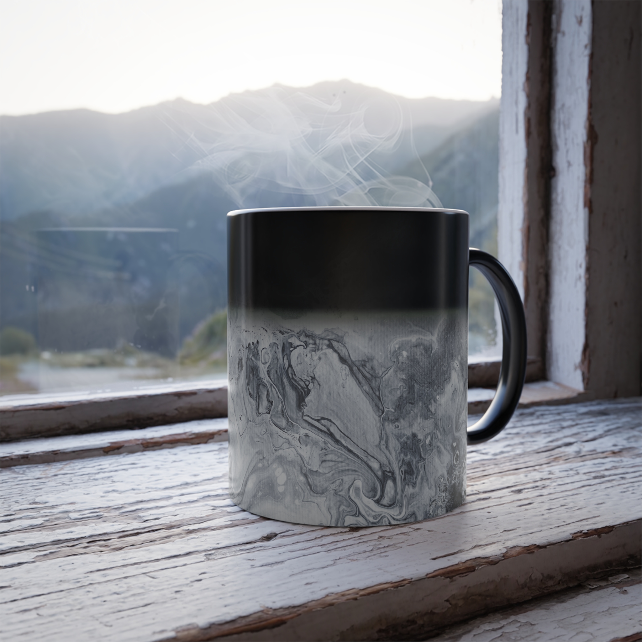 Obsidian Tide Mug + Journal Set – Nightstand Art Collection