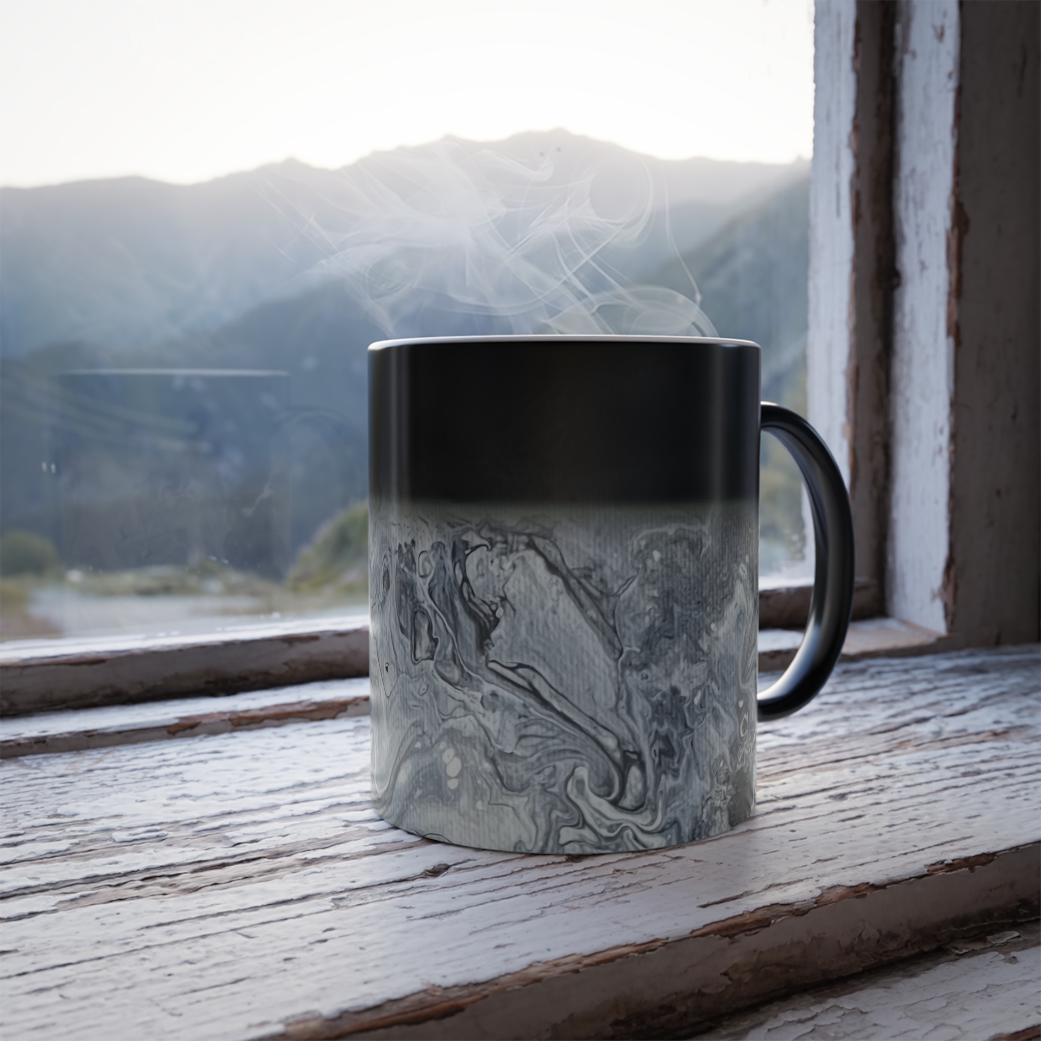 Obsidian Tide Mug + Journal Set – Nightstand Art Collection