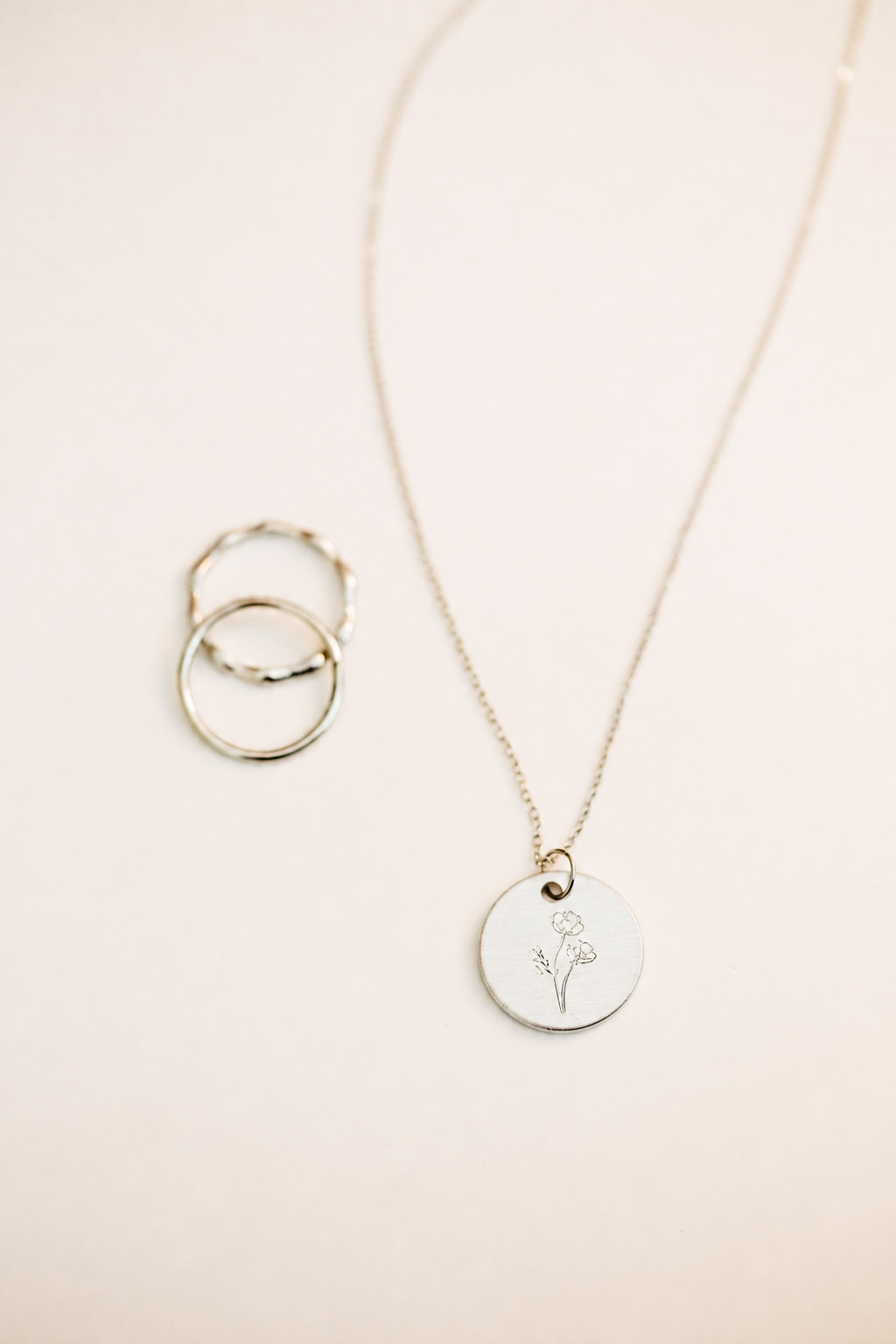 Personalized Poppy Necklace With Silver Foil Meaning Card