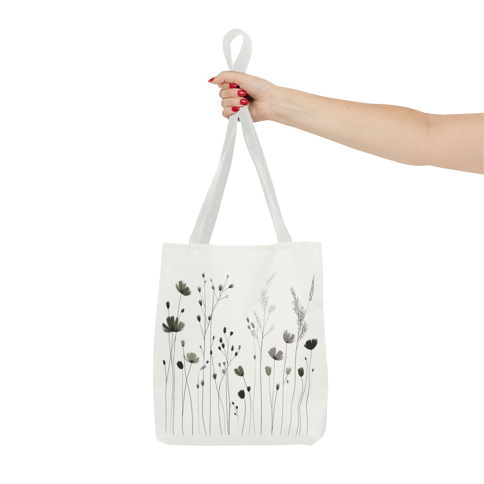 Olive & Ivory Botanical Tote Bag