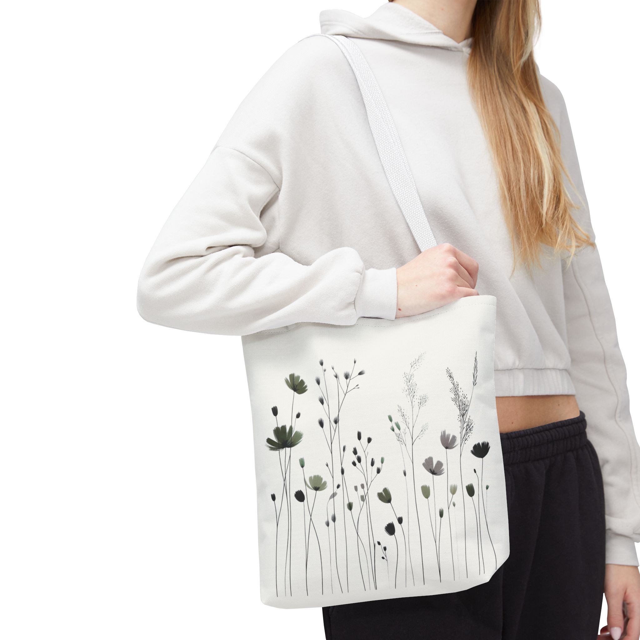 Olive & Ivory Botanical Tote Bag