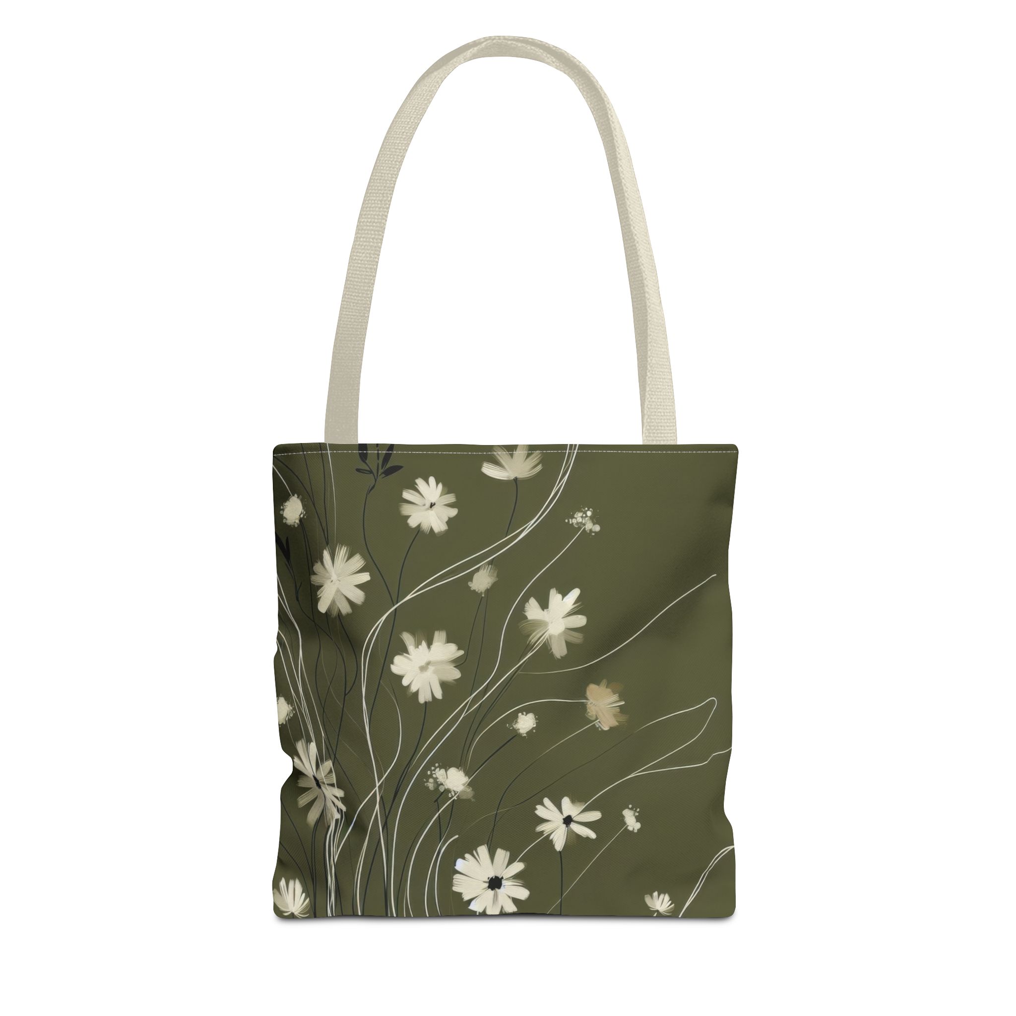 Floral Tote Bag – Olive Meadow