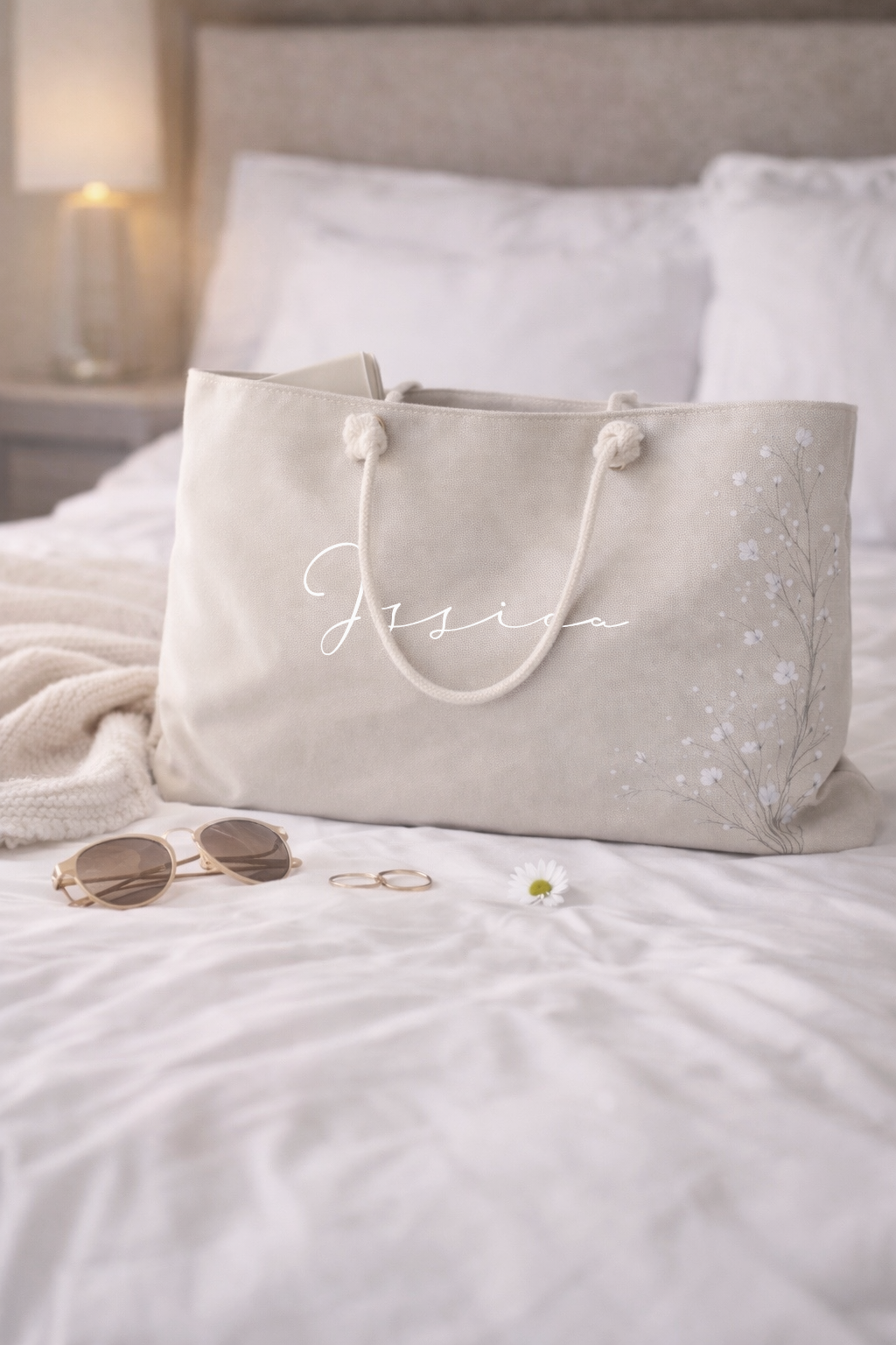 Personalized Travel Tote – Petal Drift