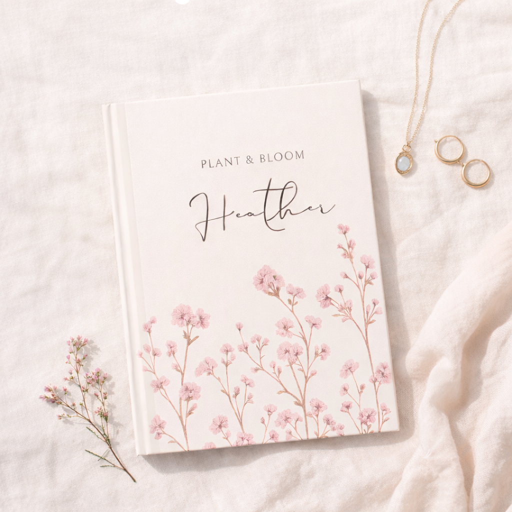 Personalized Floral Garden Journal – Plant & Bloom