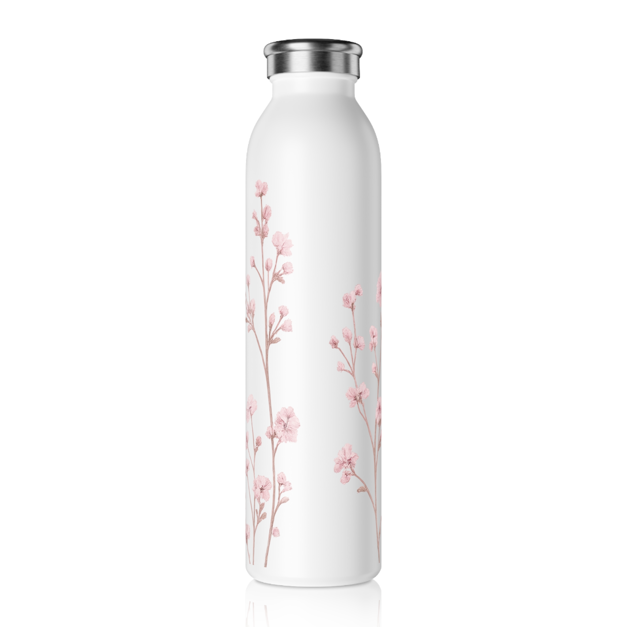 Plant & Bloom Personalized Gift Set – Floral Journal & Stainless Steel Water Bottle for Her