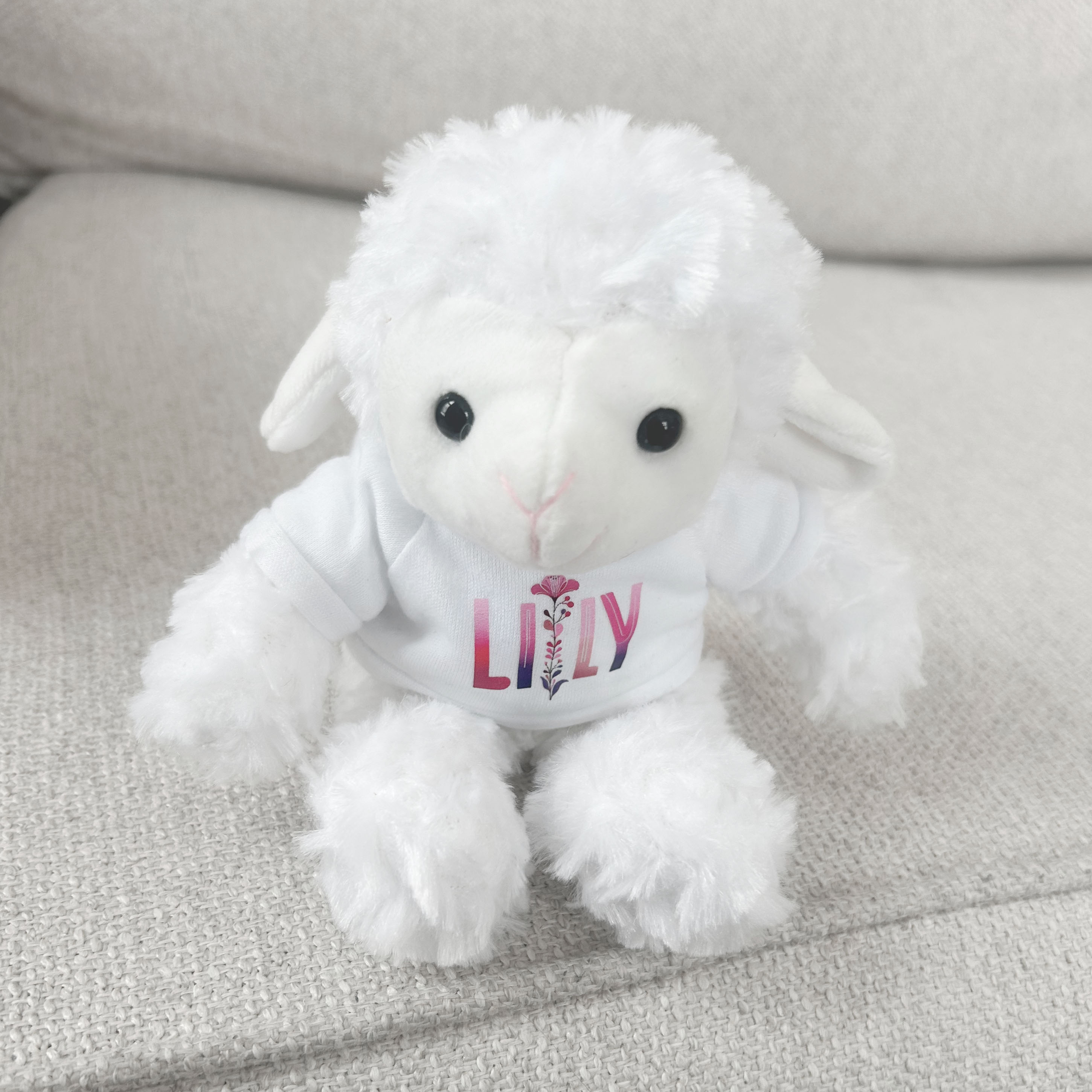 Personalized Wildflower Name Plushy – Choose Your Animal, Style & Color