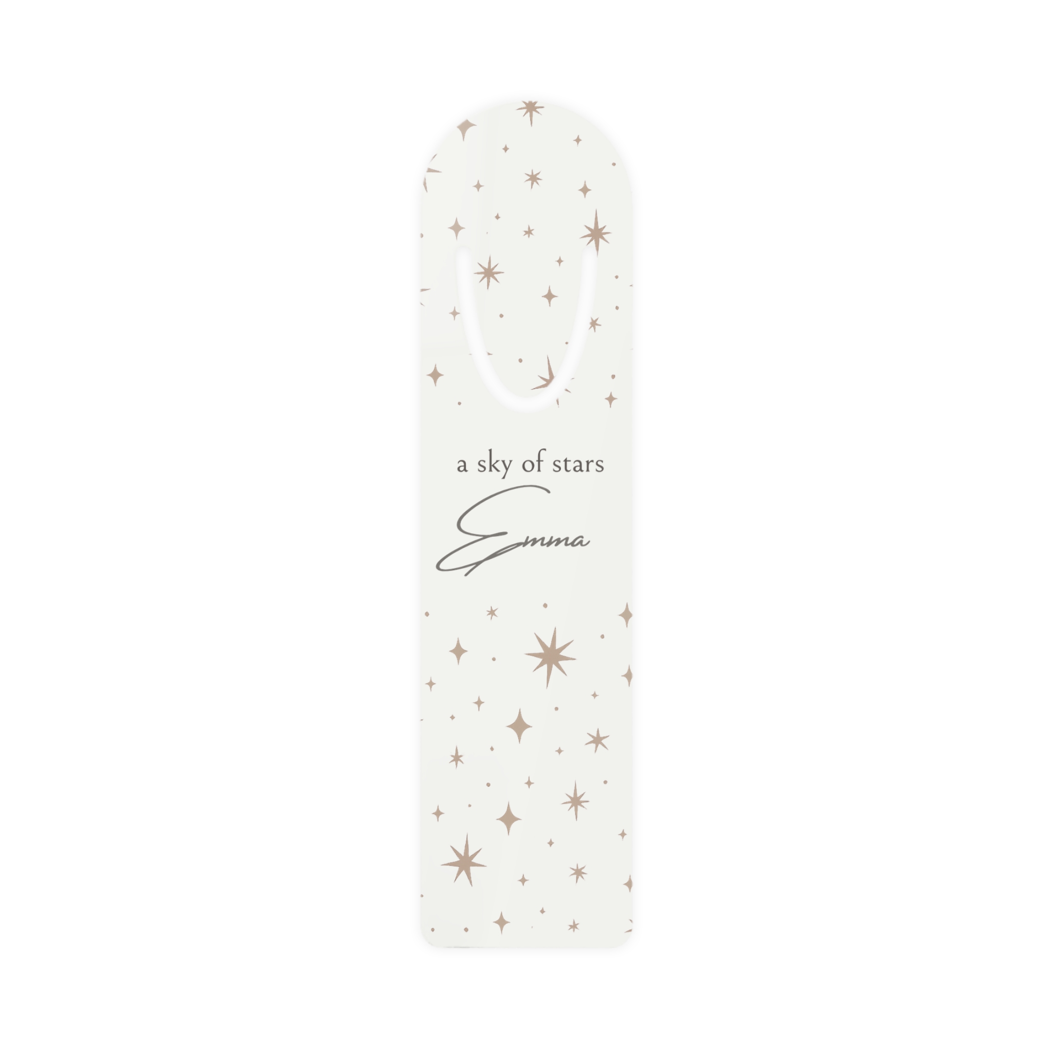 Personalized Graduation Next Chapter Metal Bookmark – Sky of Stars