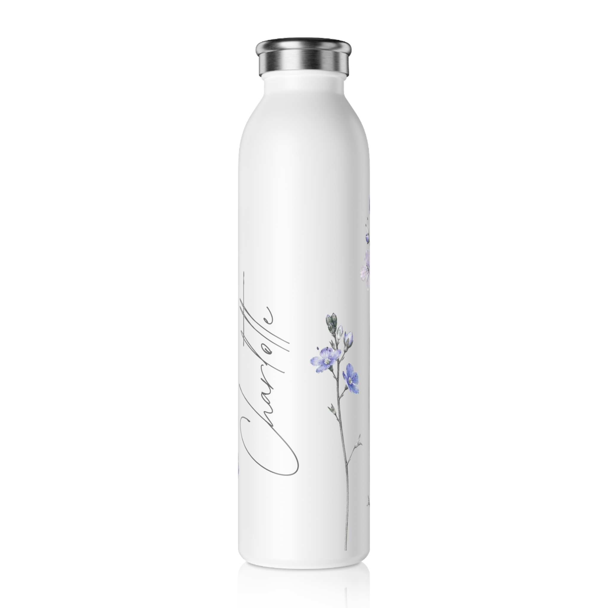 Botanical Slim Stainless Steel Water Bottle – Speedwell