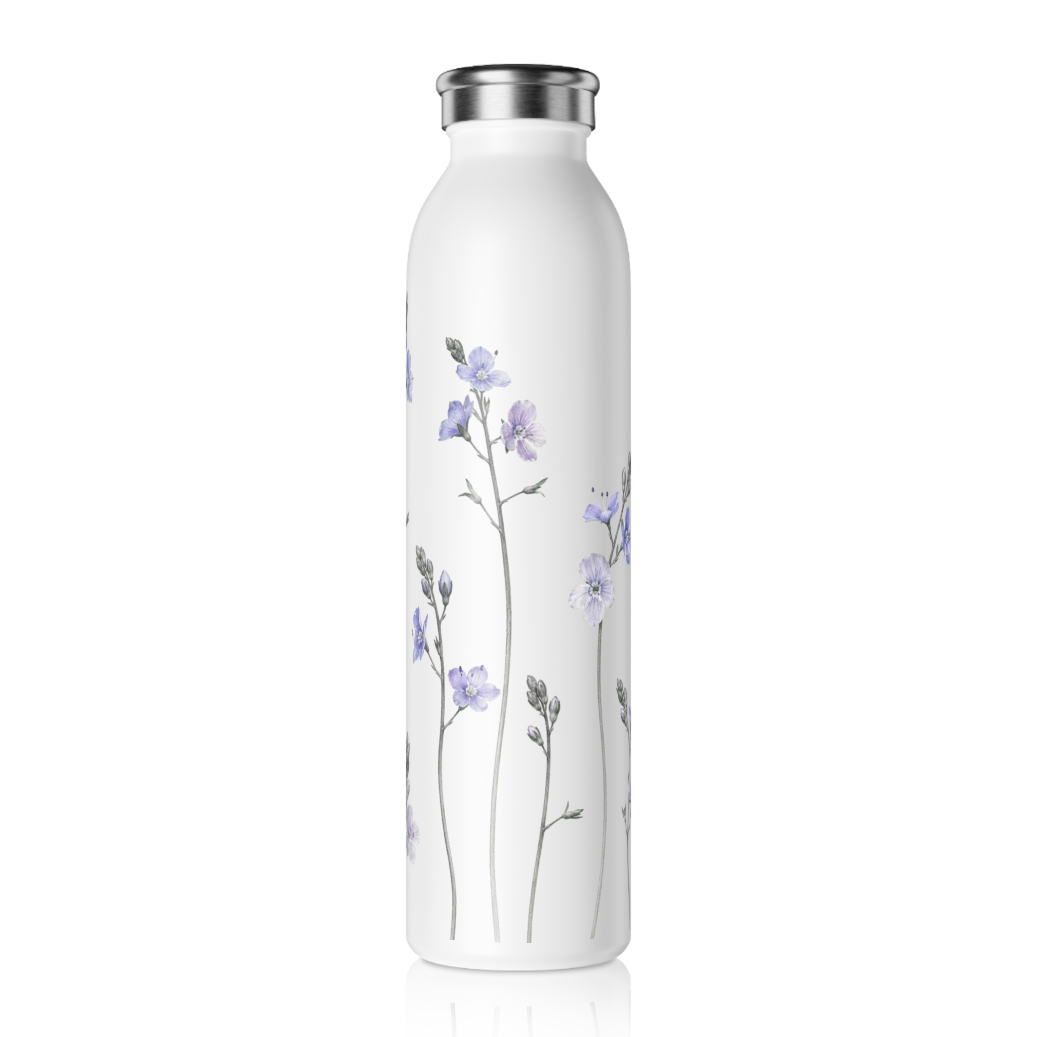 Botanical Slim Stainless Steel Water Bottle – Speedwell