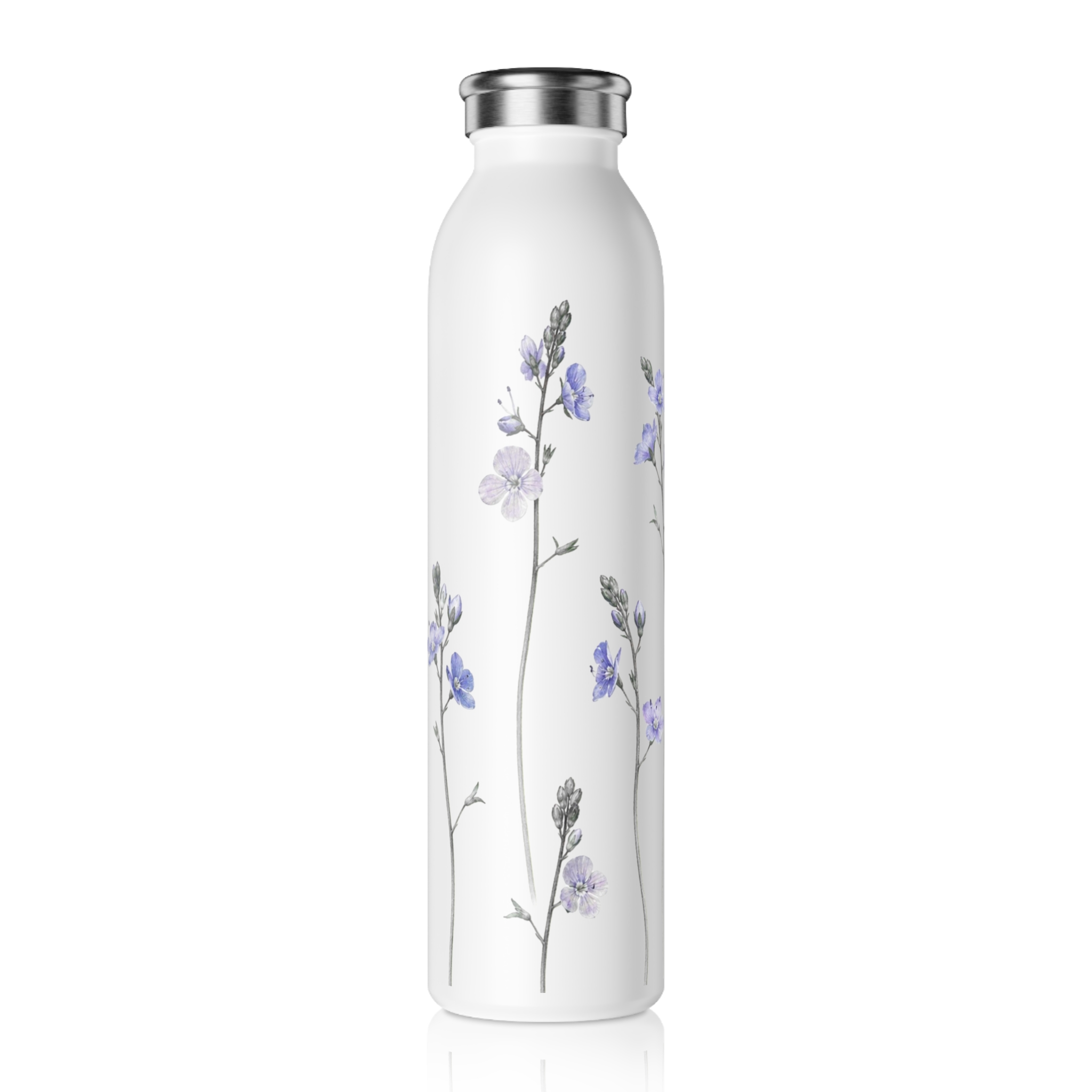 Botanical Slim Stainless Steel Water Bottle – Speedwell