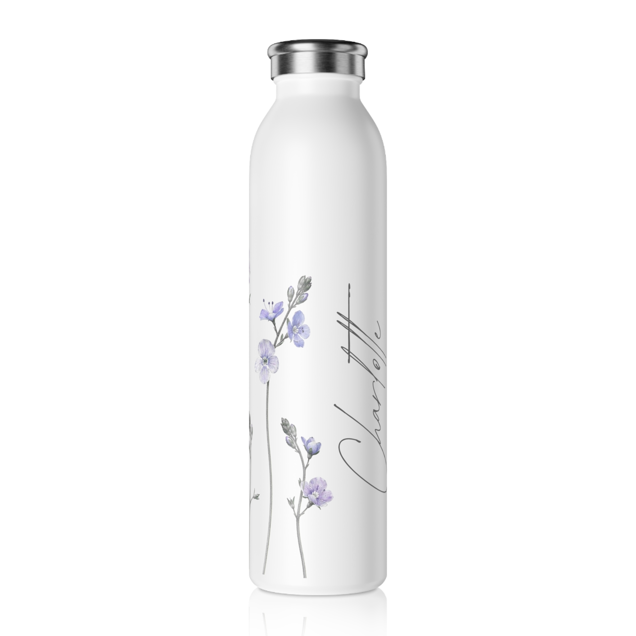 Botanical Slim Stainless Steel Water Bottle – Speedwell