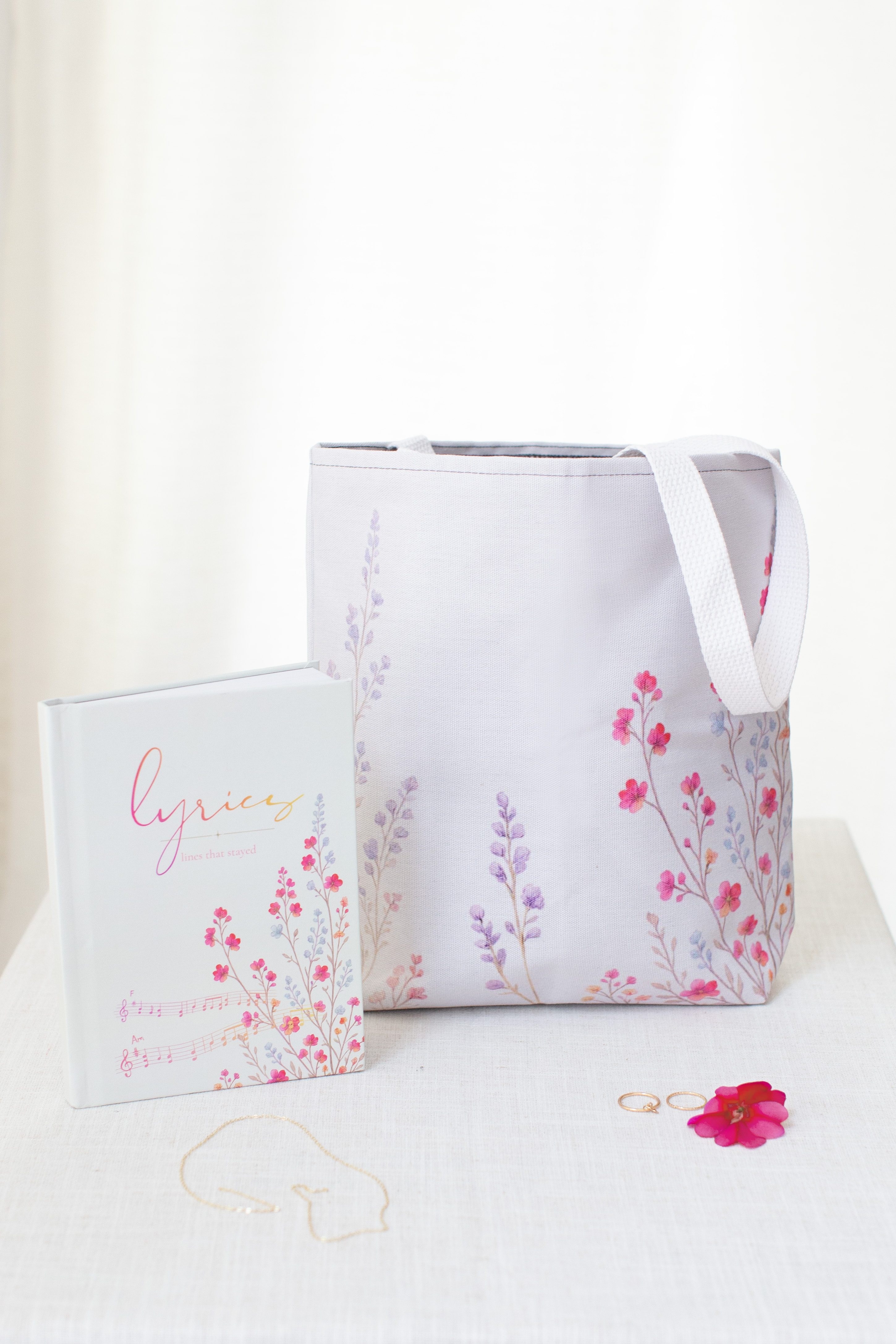 Songwriting Journal & Tote Set – Wildflower Confetti Songwriting Journal & Tote Set – Wildflower Confetti